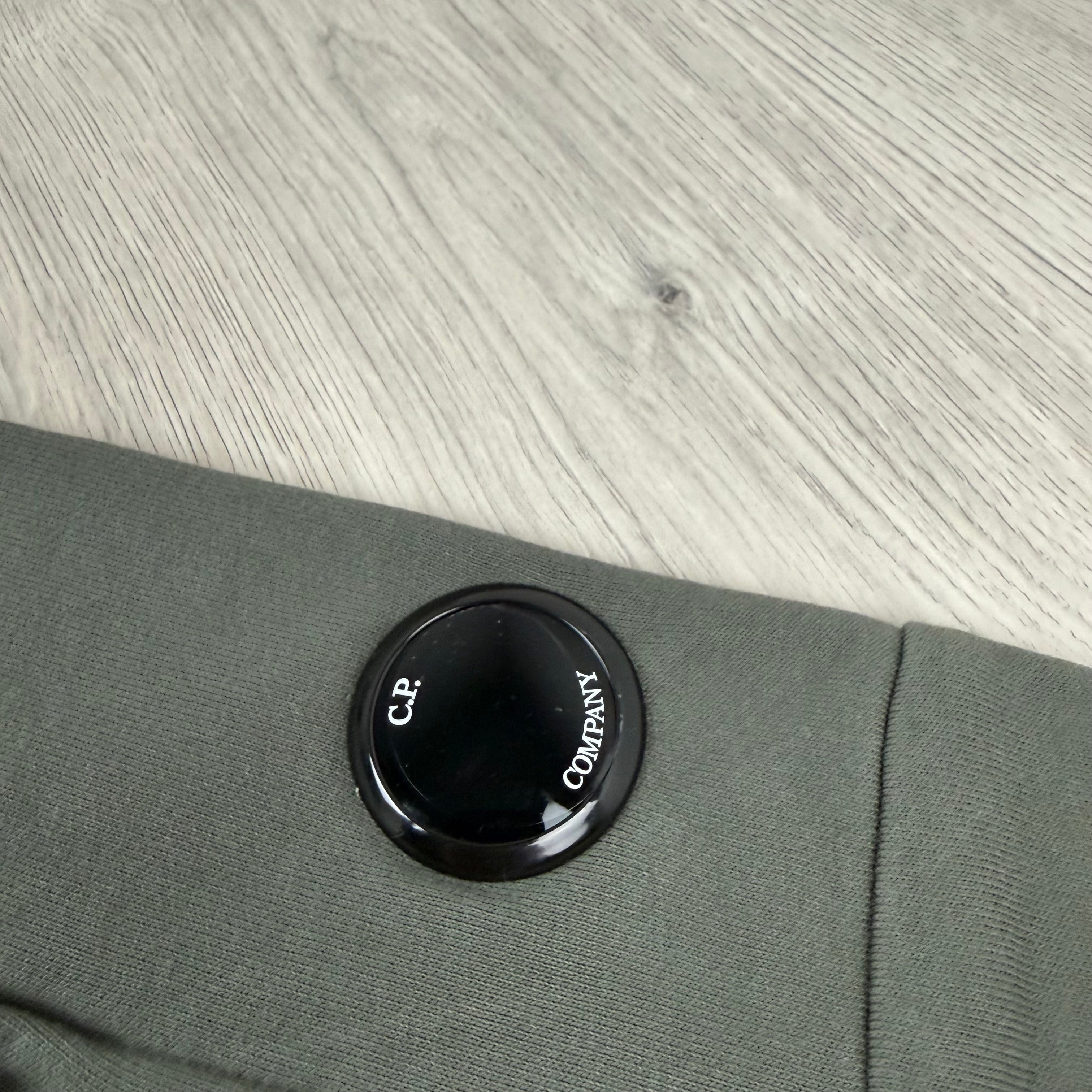 CP Company Raised Fleece Hoodie - Gunmetal