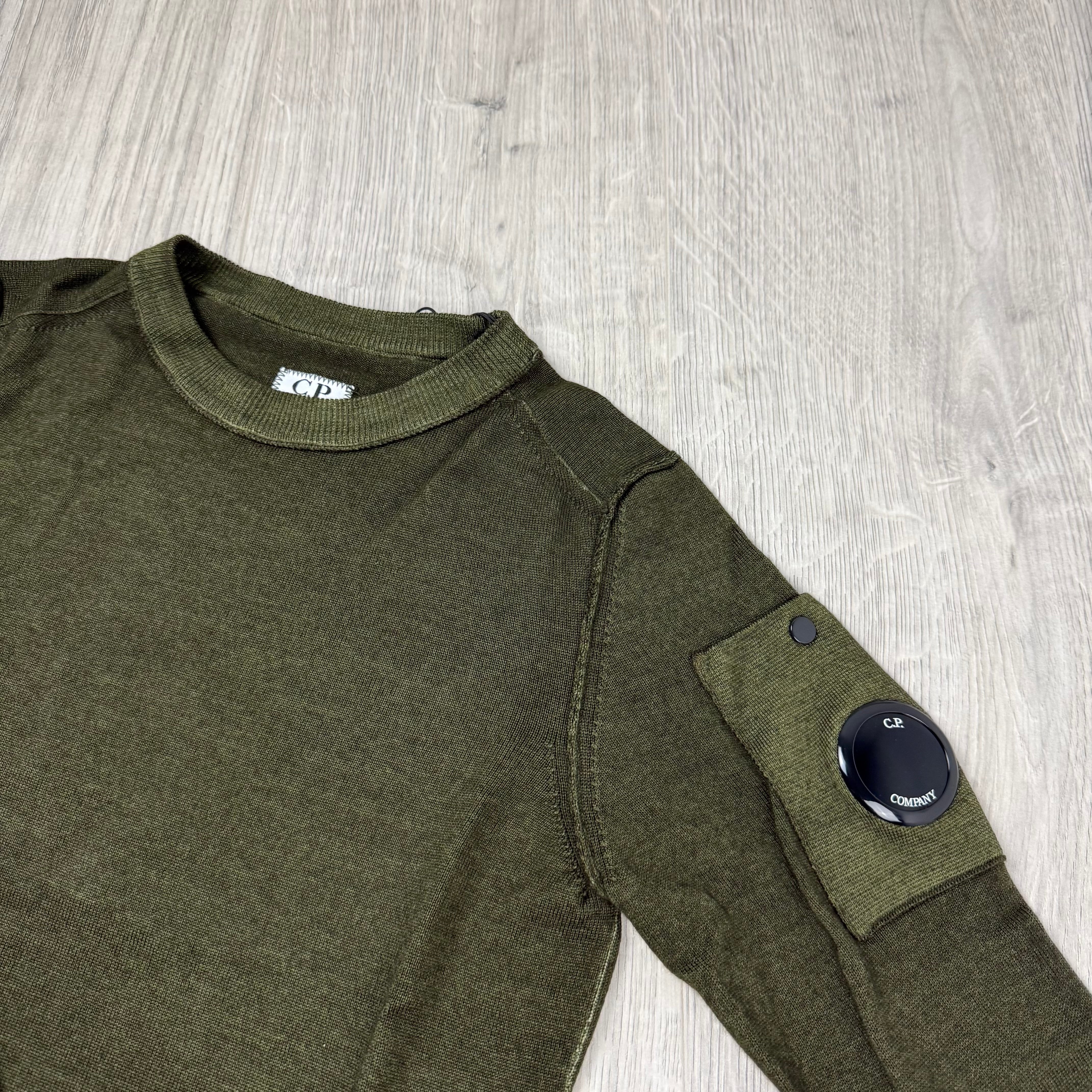 CP Company Junior Knit Sweatshirt - Ivy Green