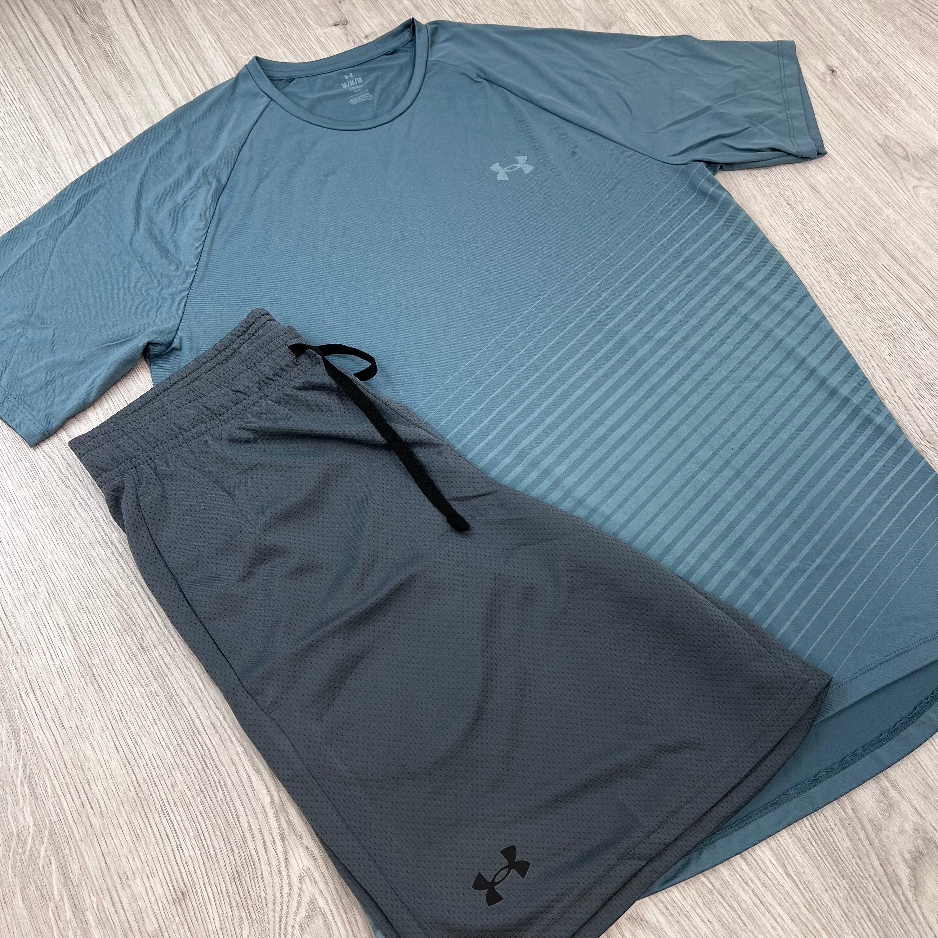 Under Armour Tech Fade Set - Blue/Grey