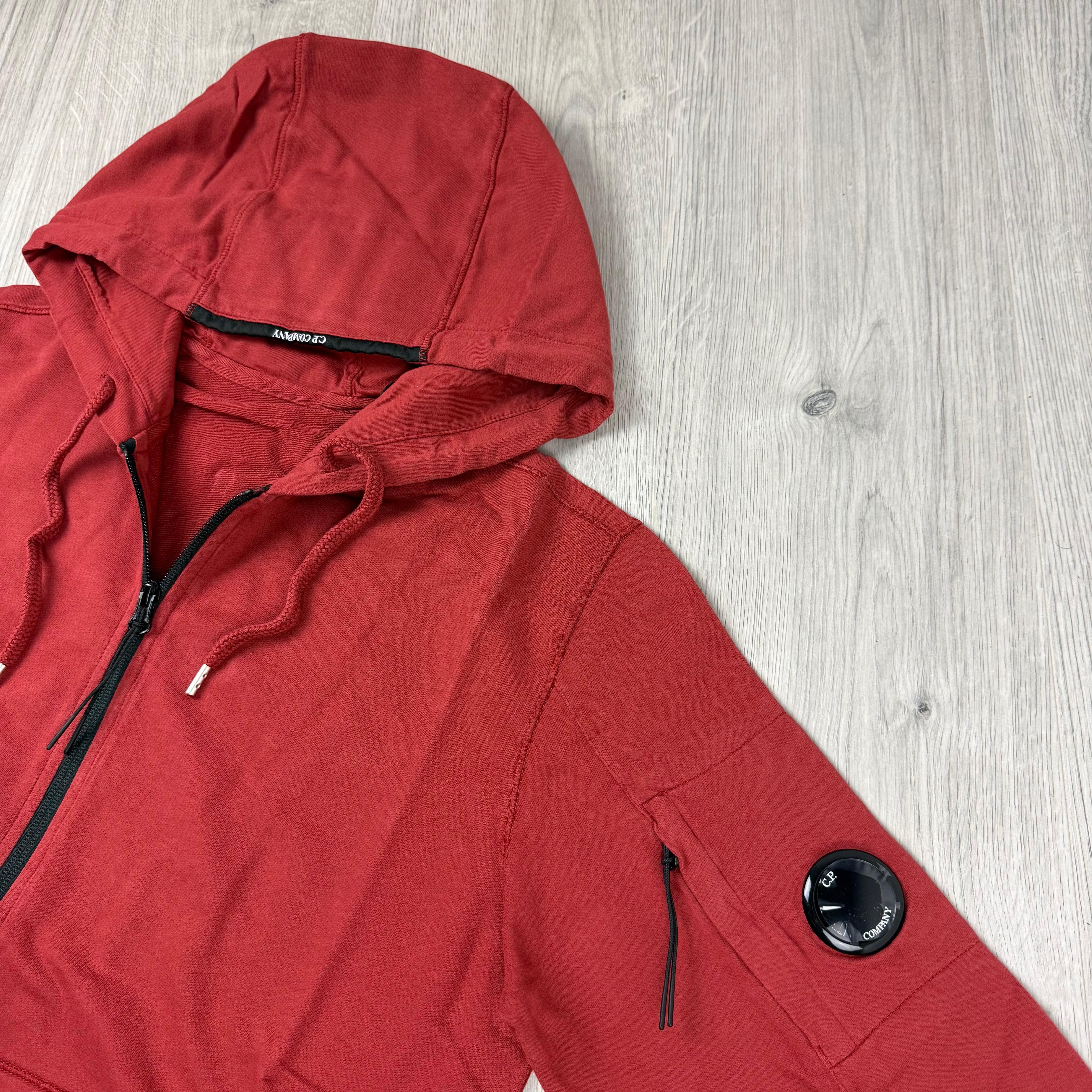 CP Company Zip Hoodie - Ketchup