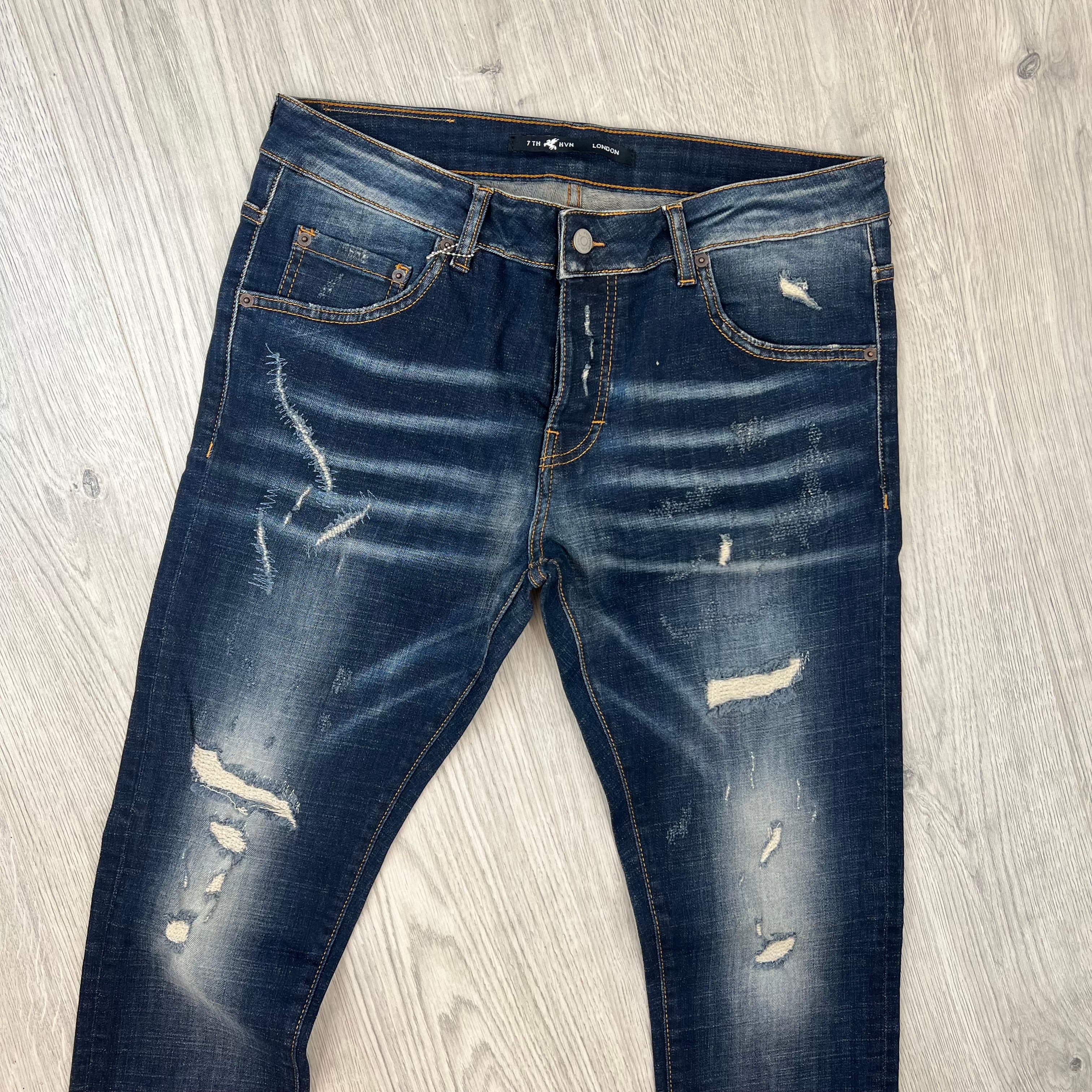 7TH HVN Slim Jeans - Blue