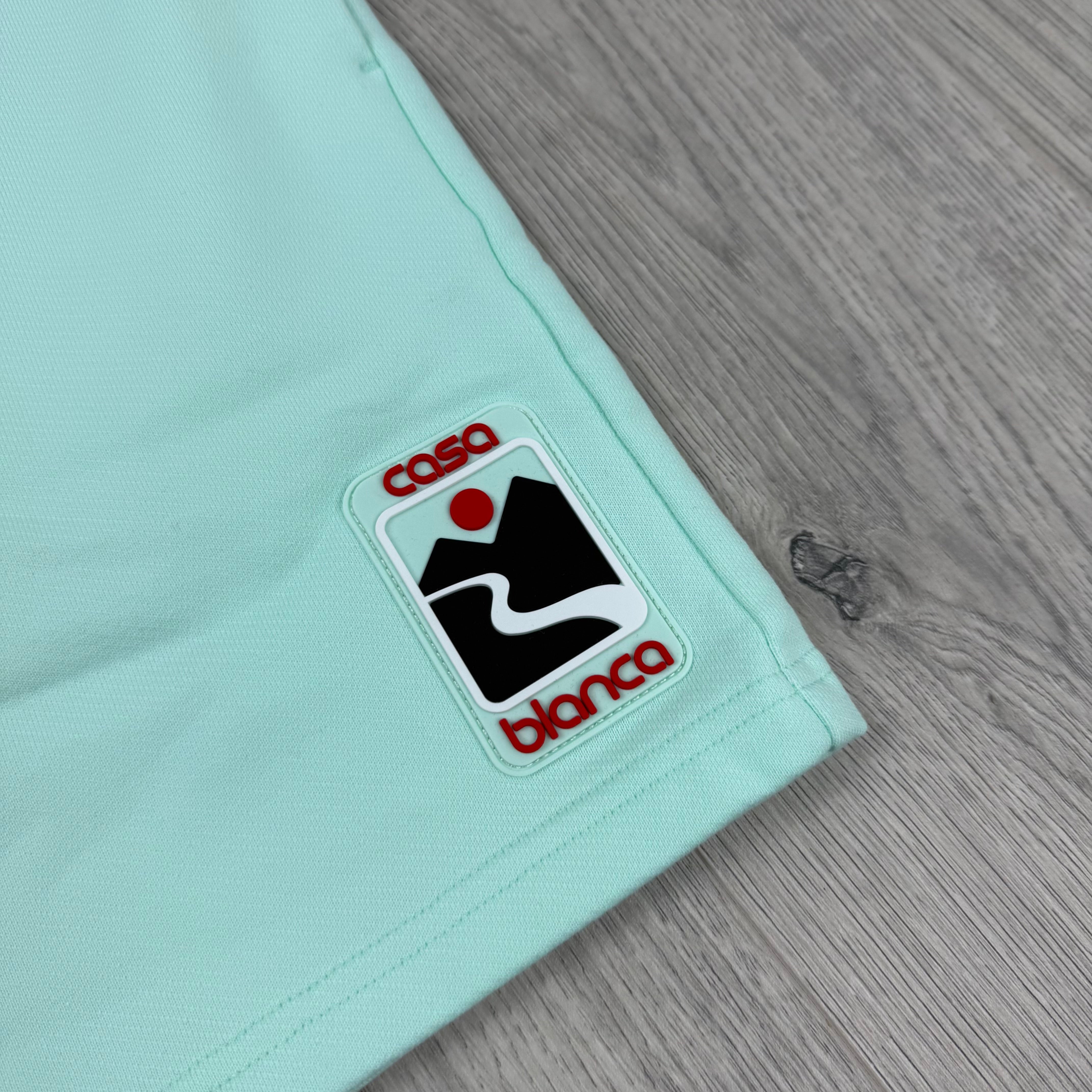 Casablanca 'Sunset Valley' Jersey Shorts - Mint