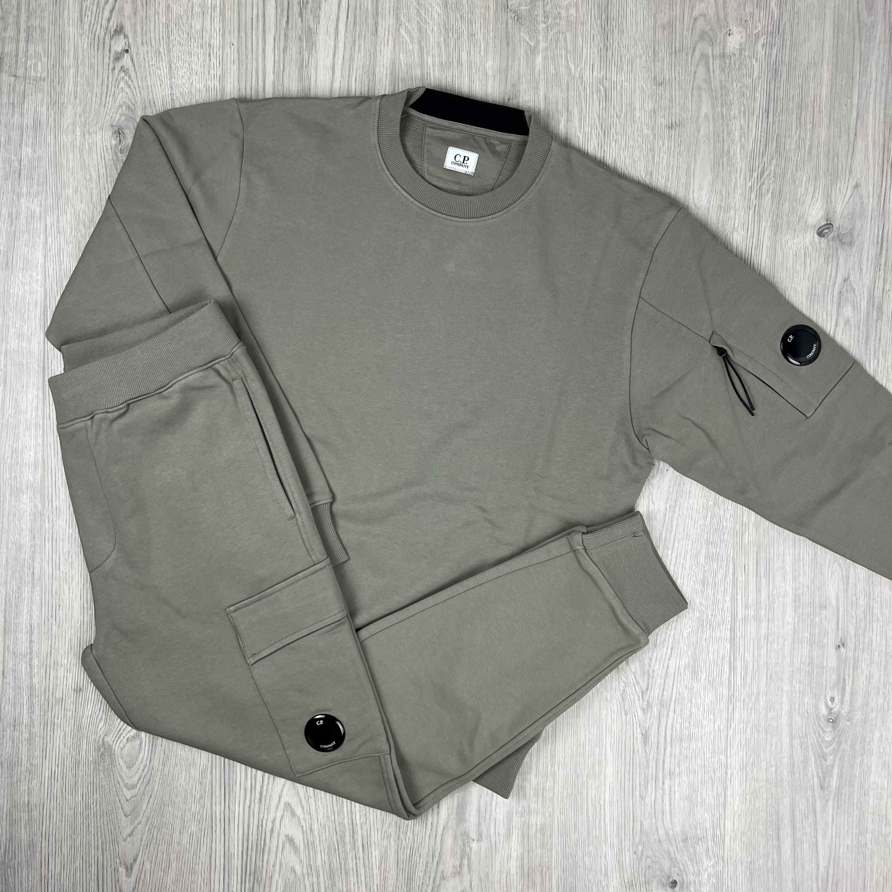 CP Company Raised Fleece Tracksuit - Fallen Rock