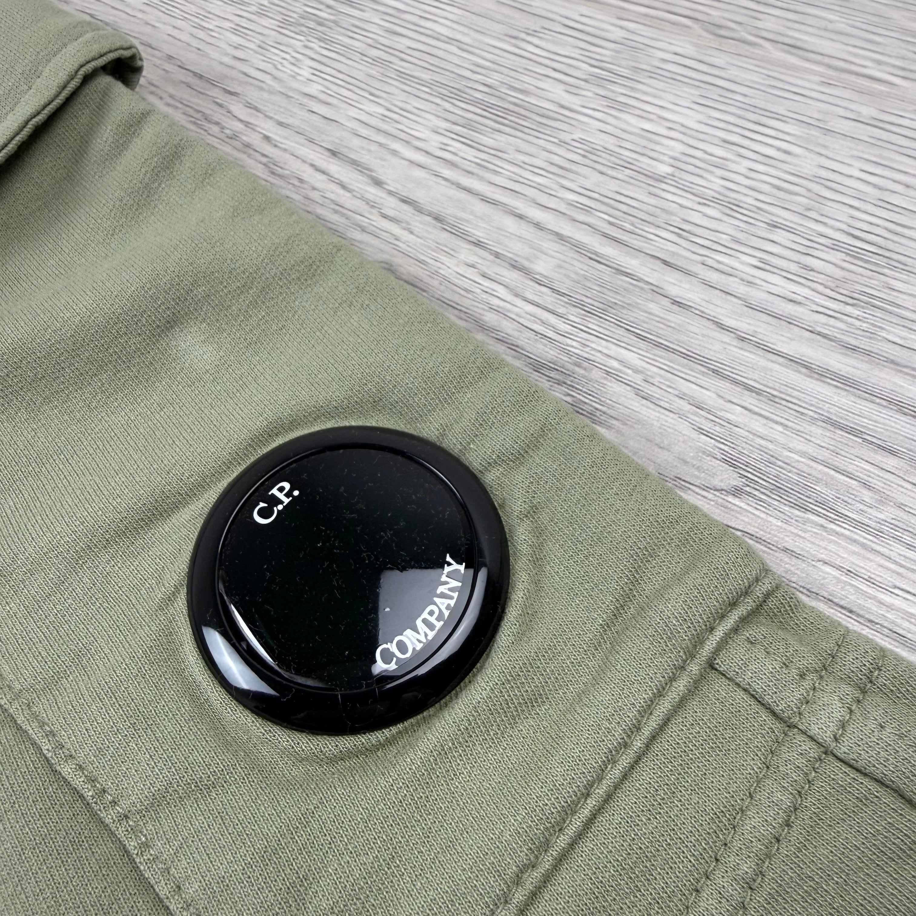 CP Company Jersey Shorts - Moss Grey