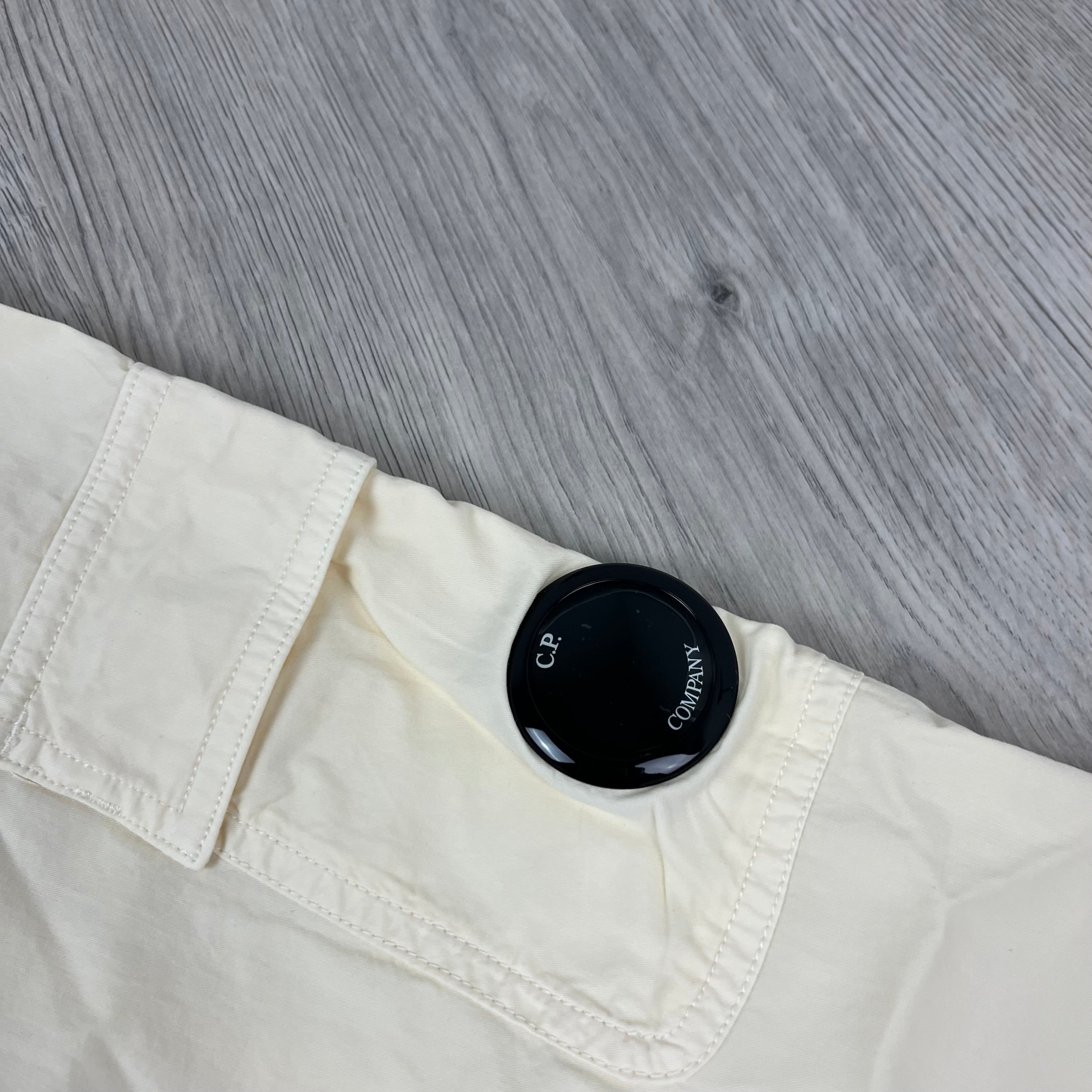 CP Company Hooded Overshirt - Pistachio Shell