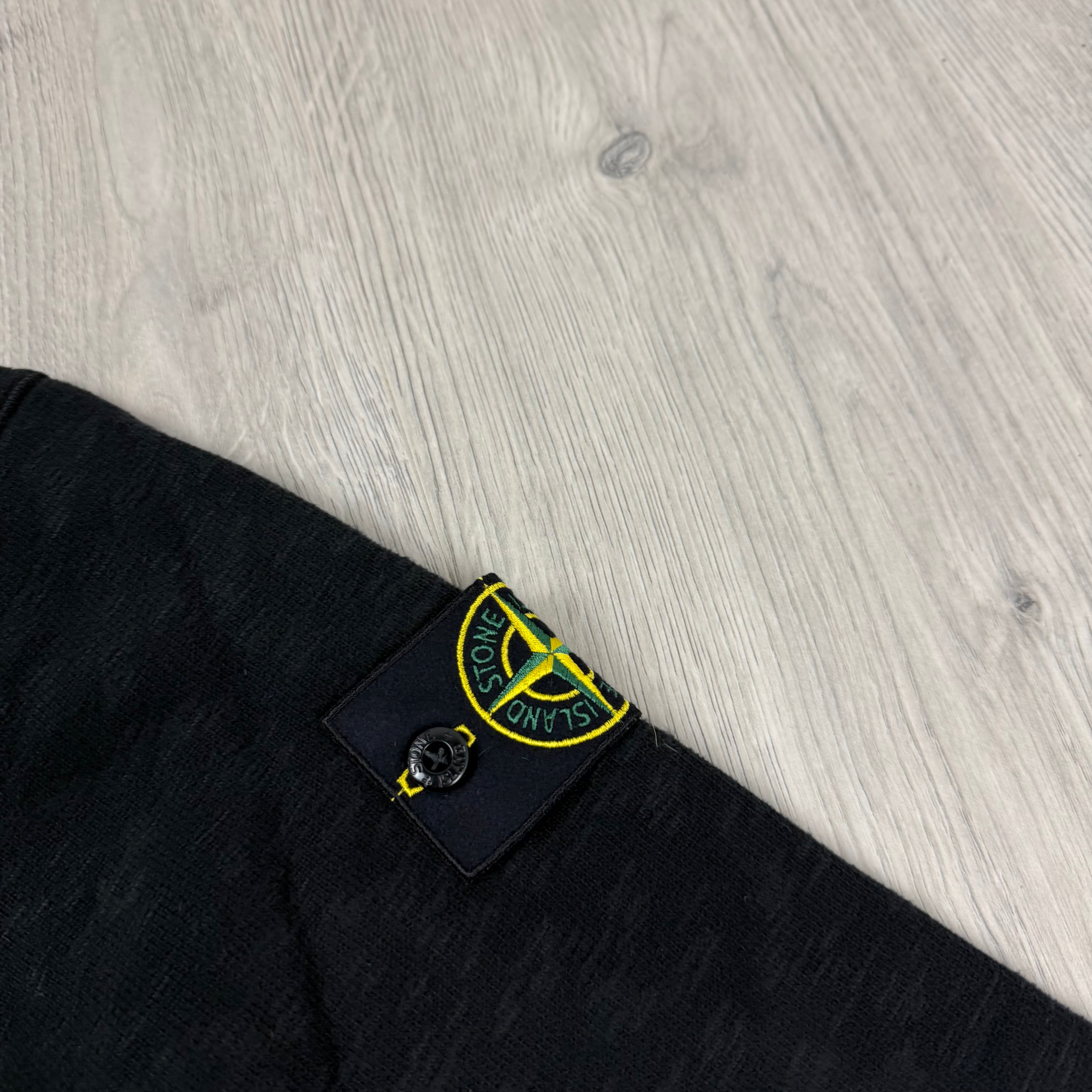 Stone Island Polo Sweatshirt - Black