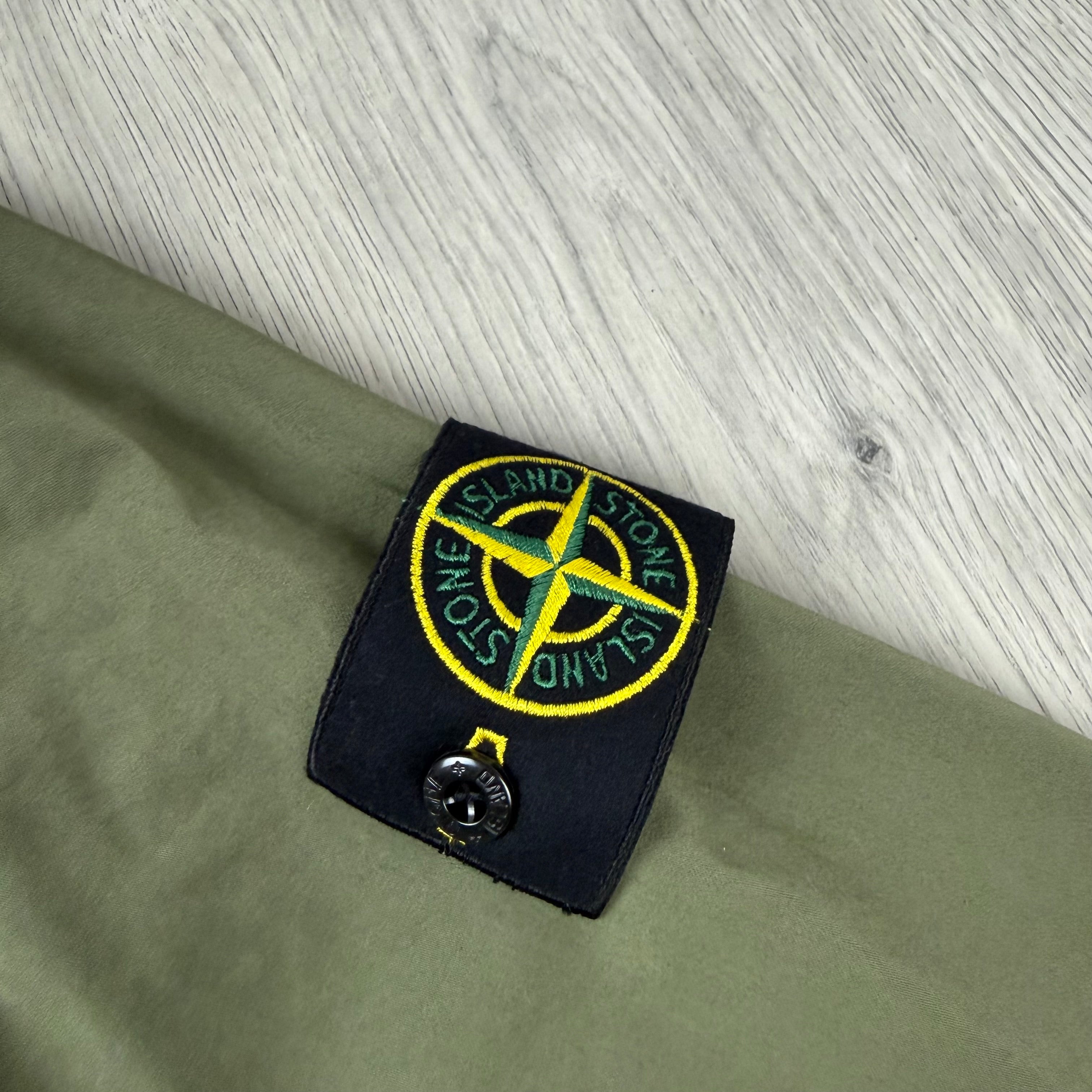 Stone Island Zip Overshirt - Military Green