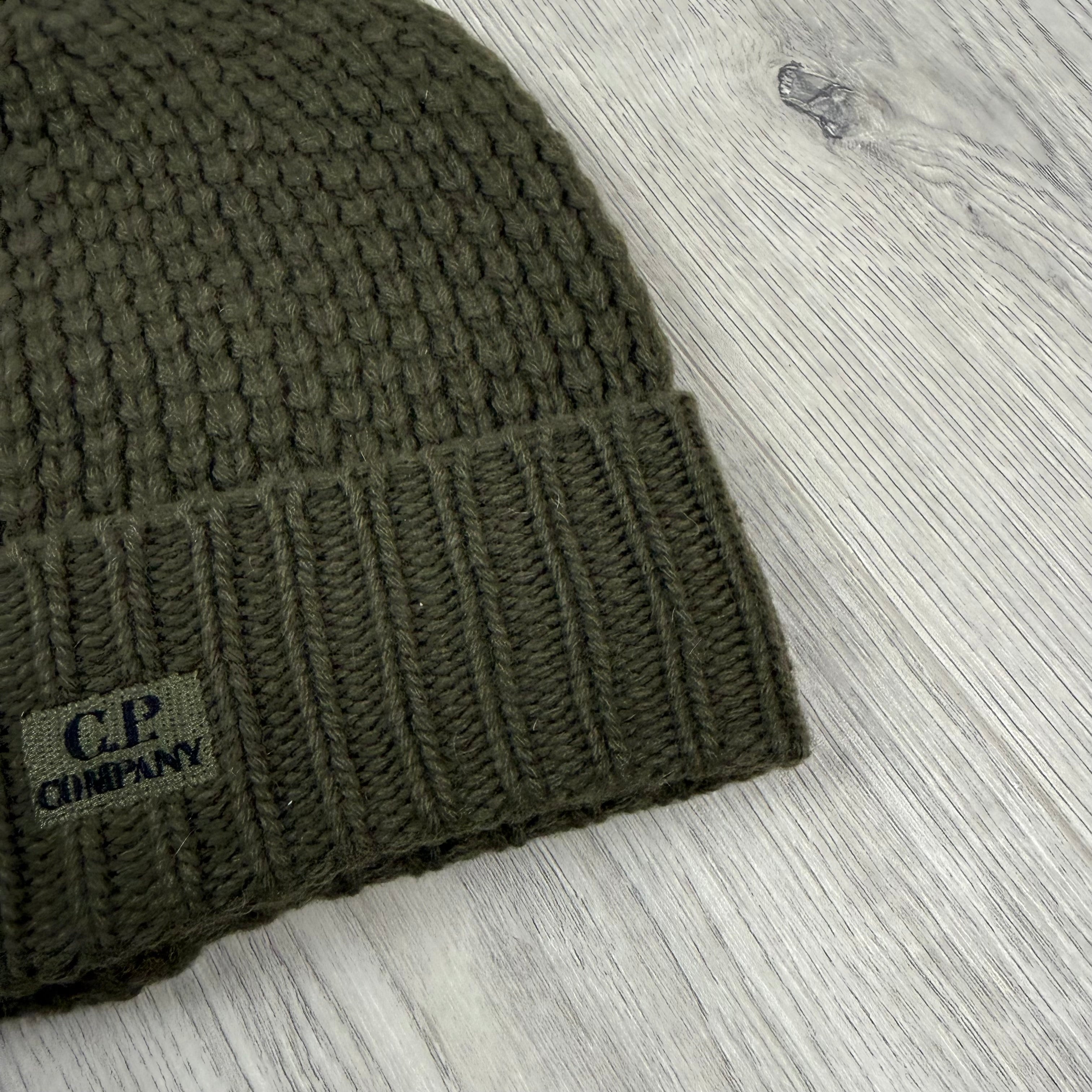 CP Company Patch Beanie - Ivy Green