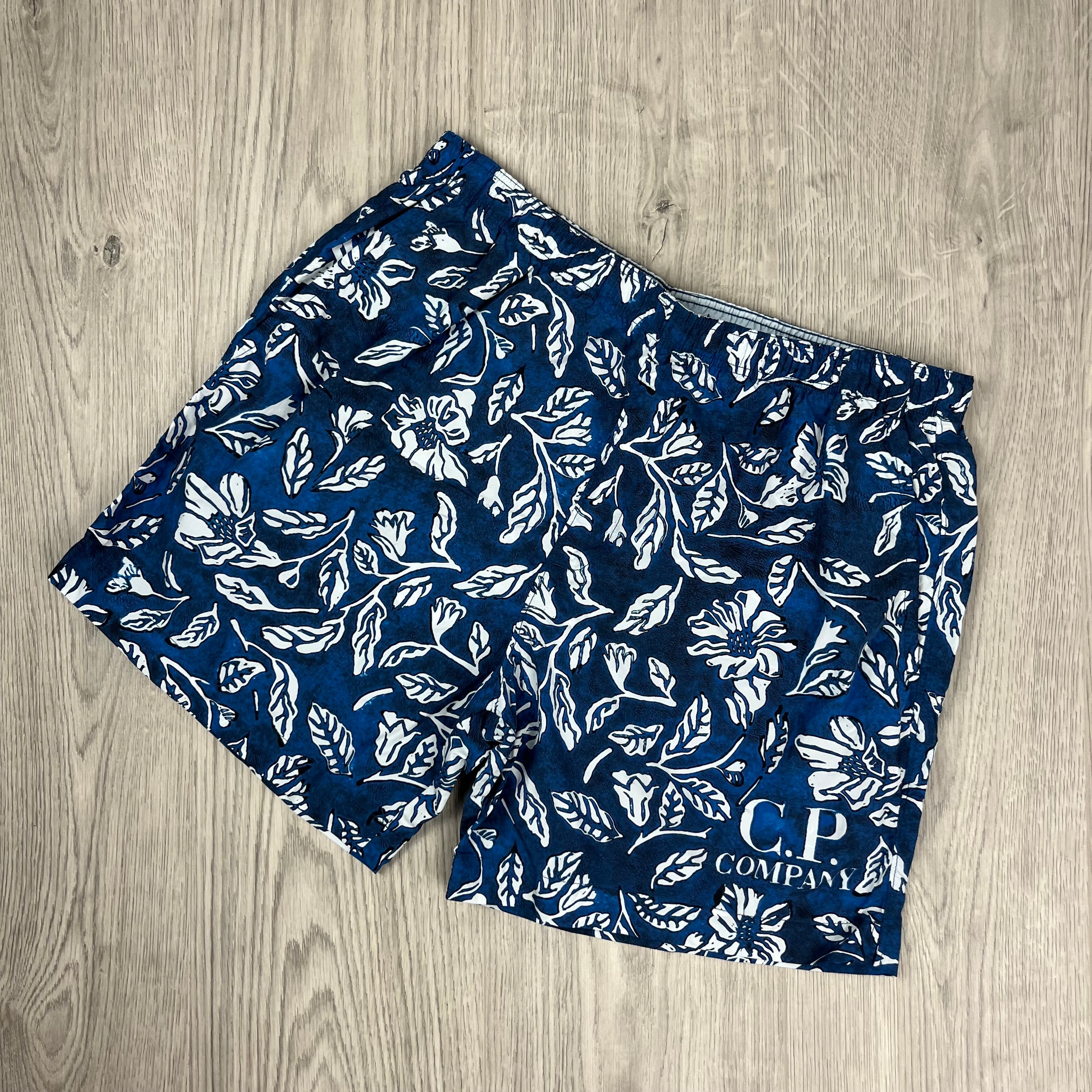 CP Company Floral Swim Shorts - Blue
