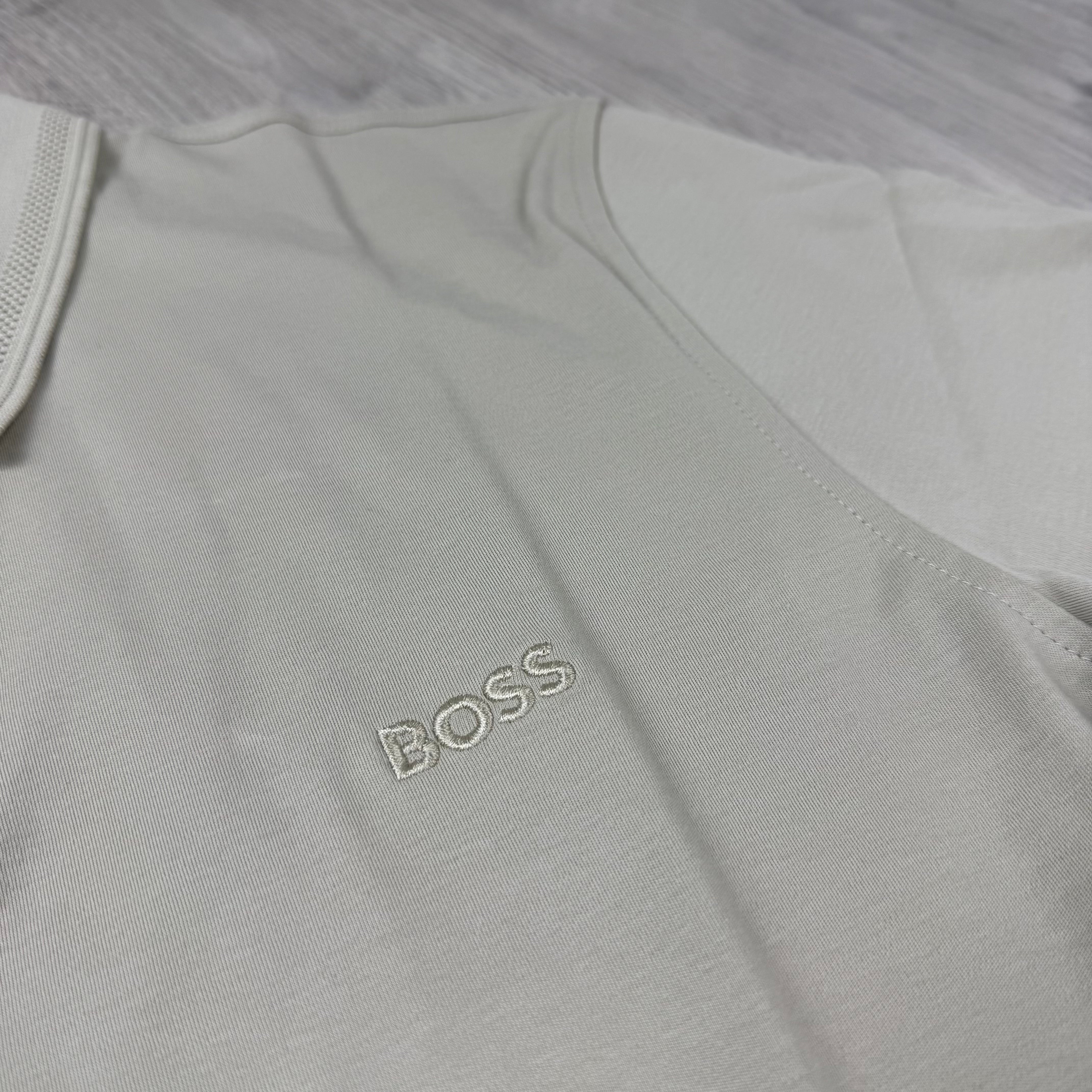 Hugo Boss Long Sleeve Polo Shirt - Beige