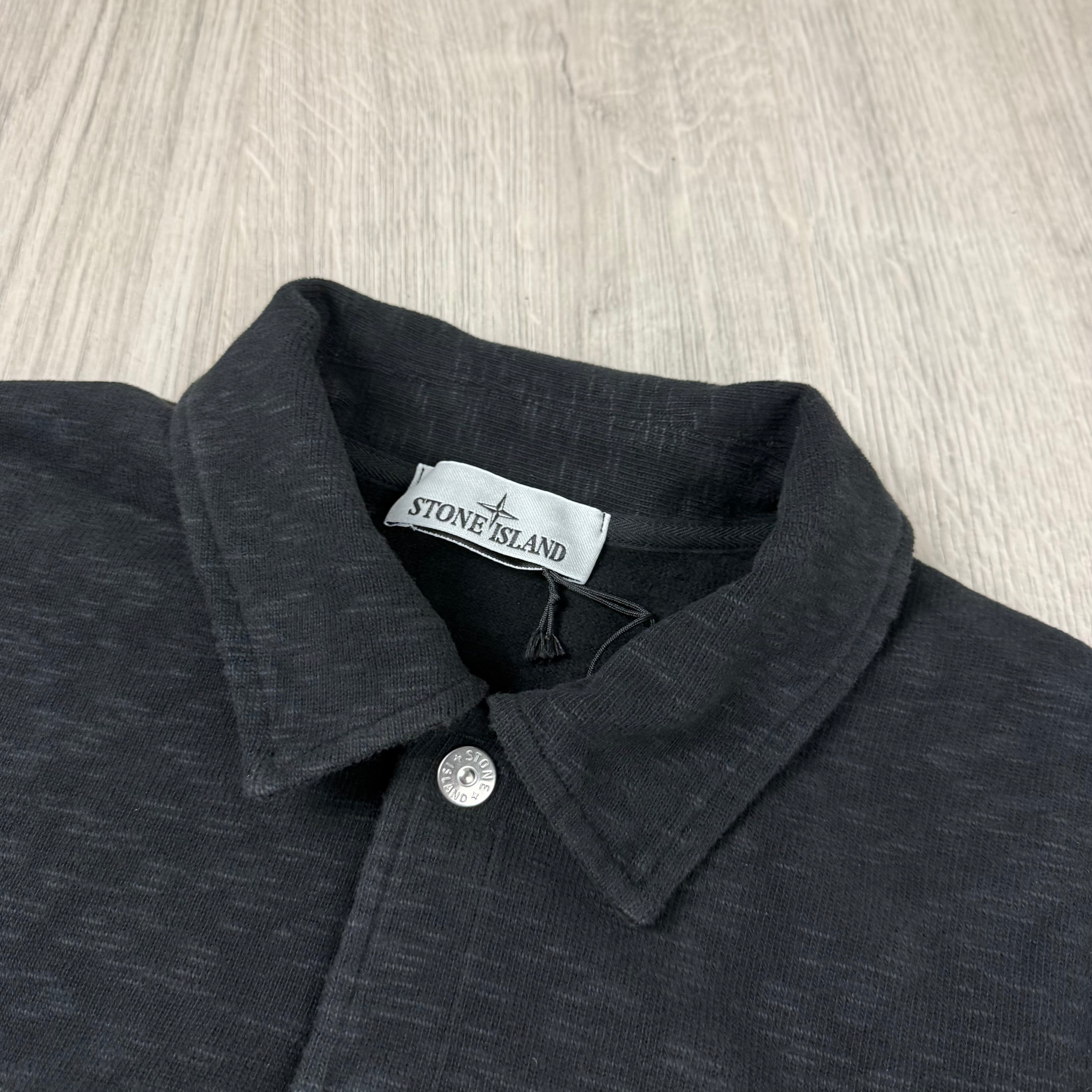 Stone Island Polo Sweatshirt - Black