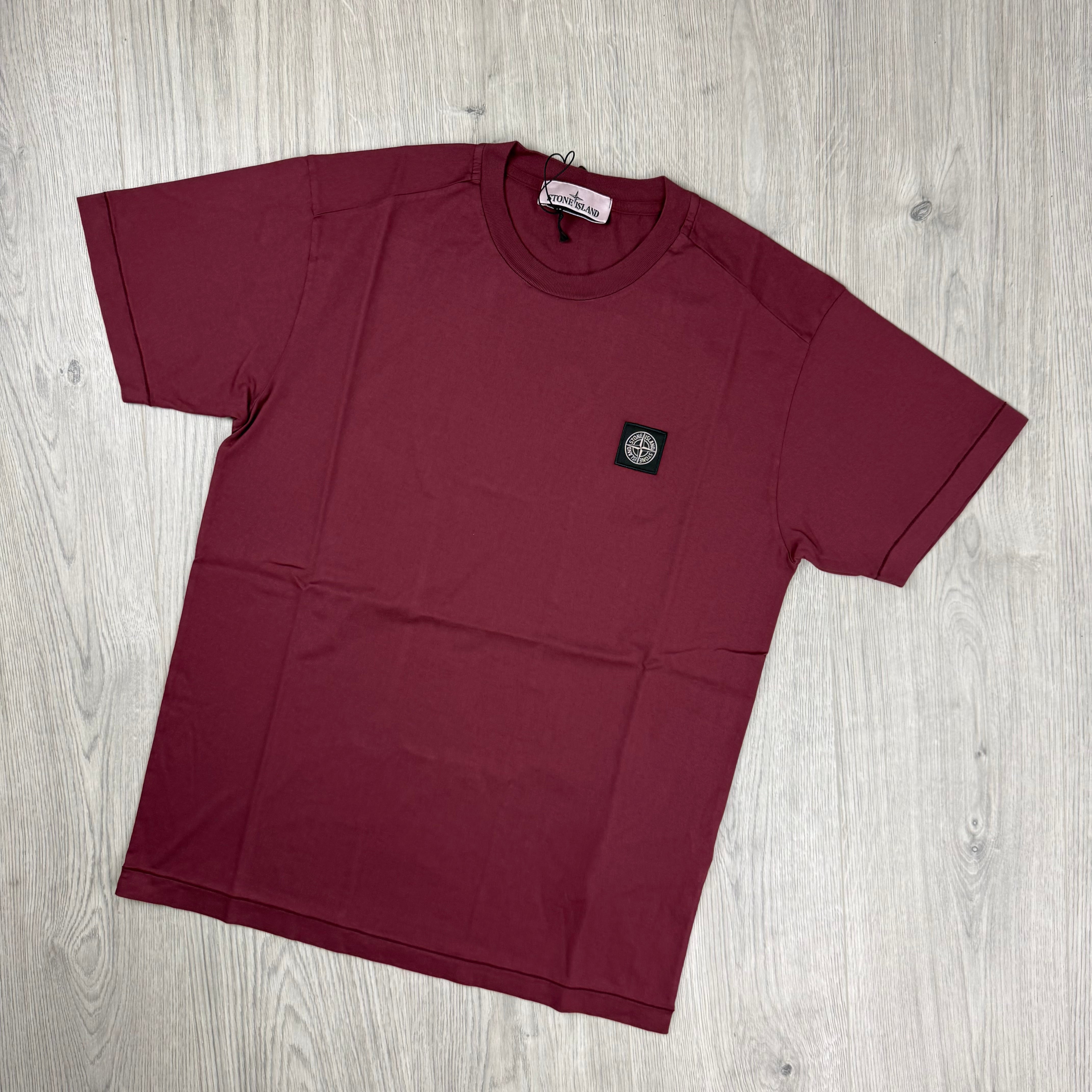 Stone Island Patch T-Shirt - Burgundy