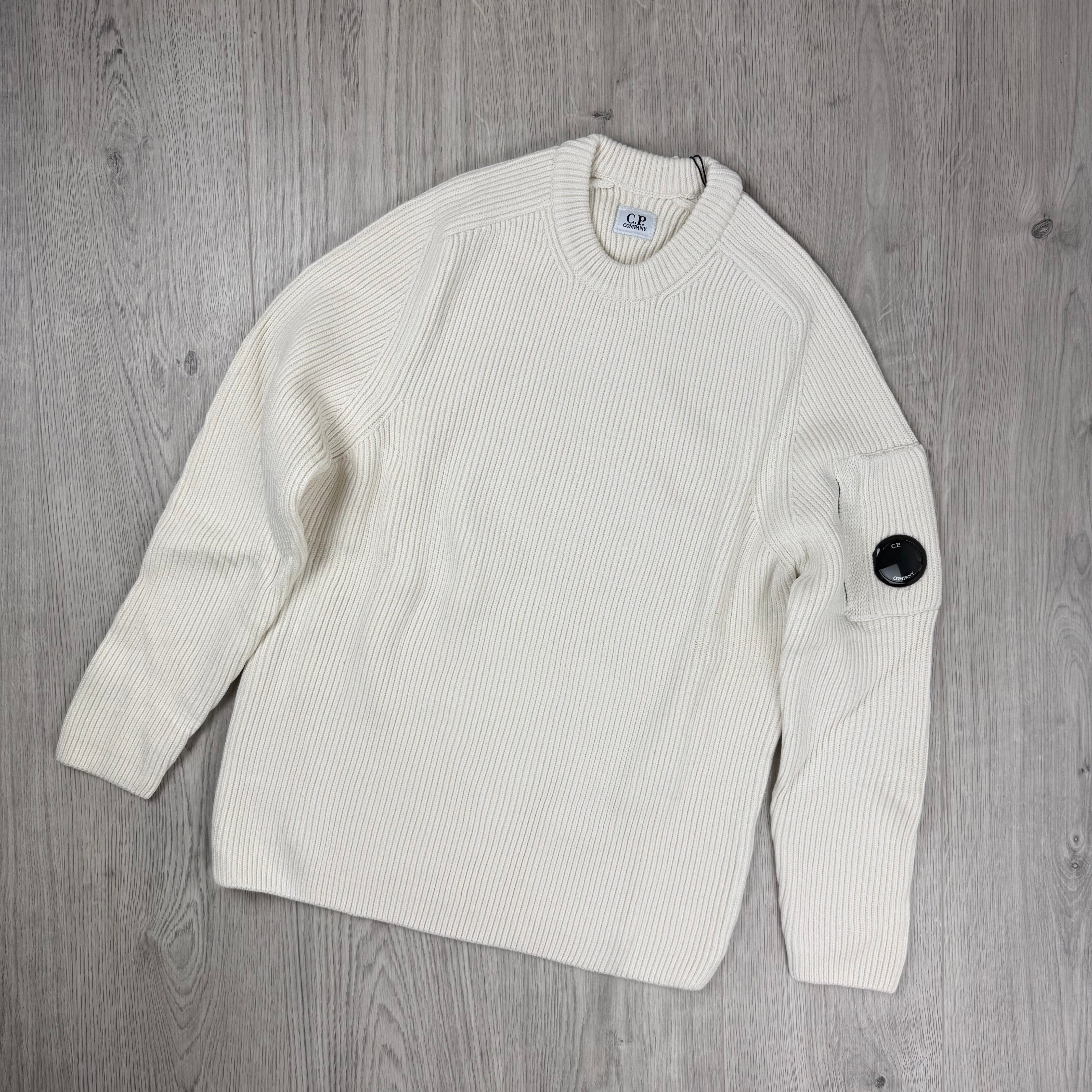 CP Company Knit Sweatshirt - White