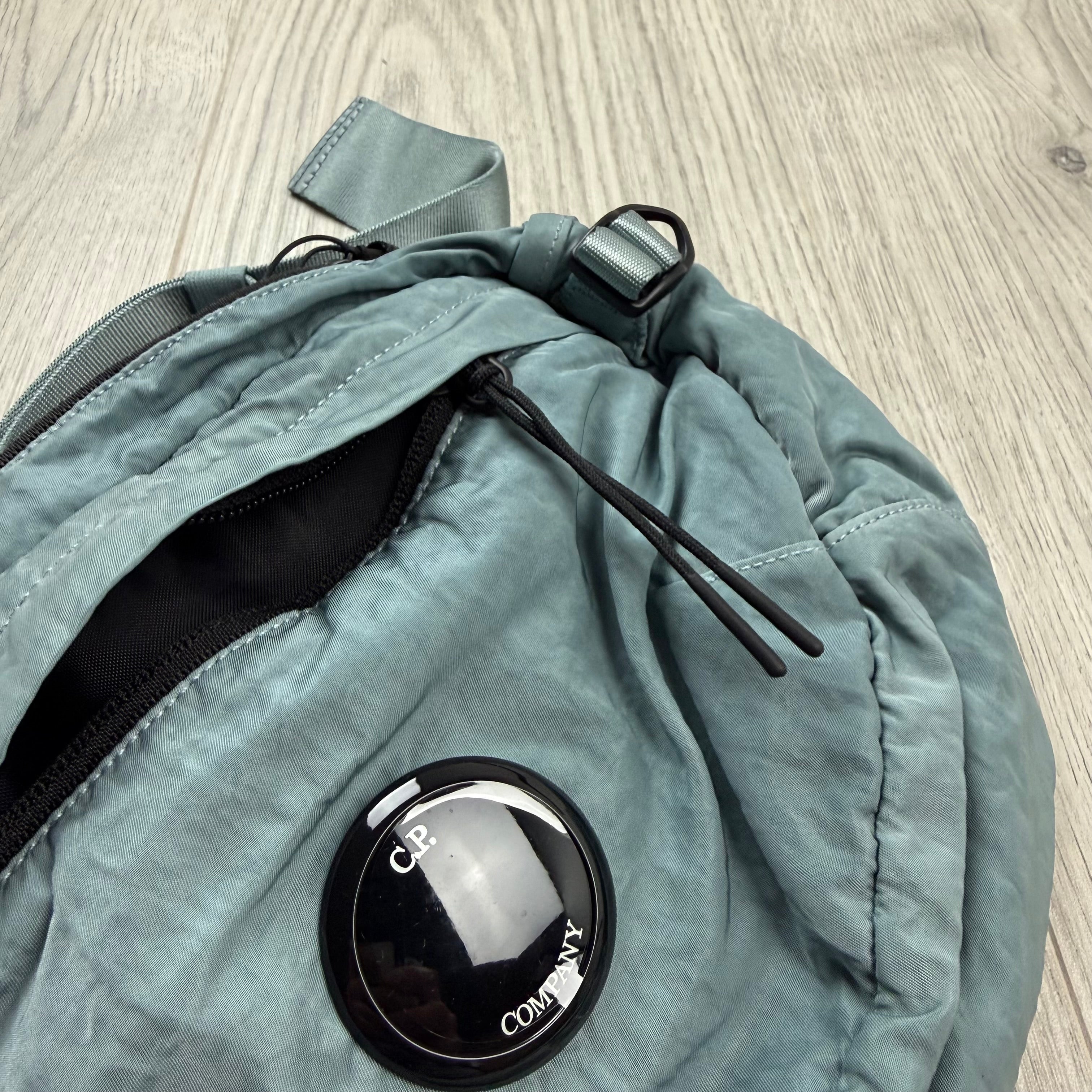 CP Company Zip Chrome Bag - Silver Blue