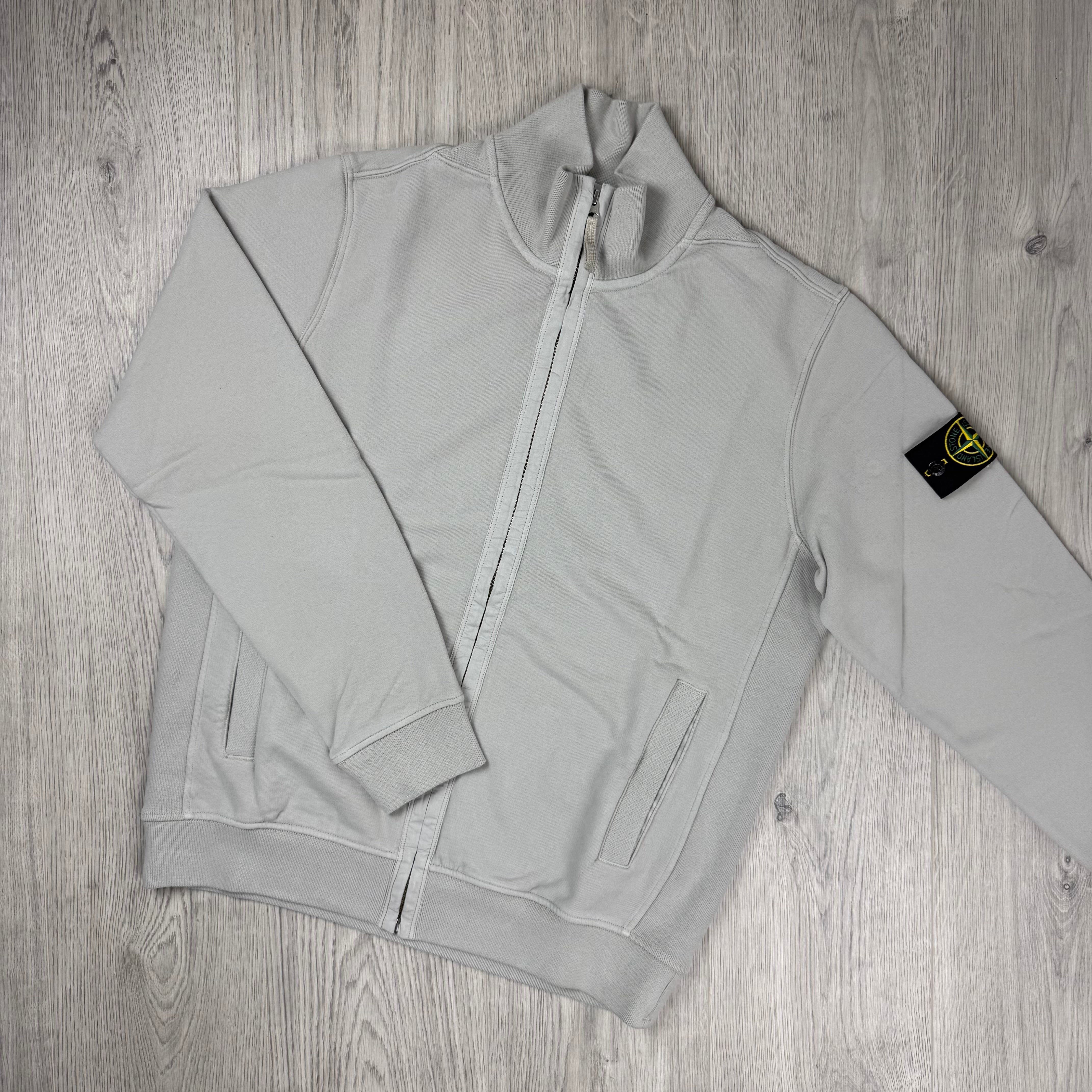 Stone Island Zip Sweatshirt - Pearl Grey