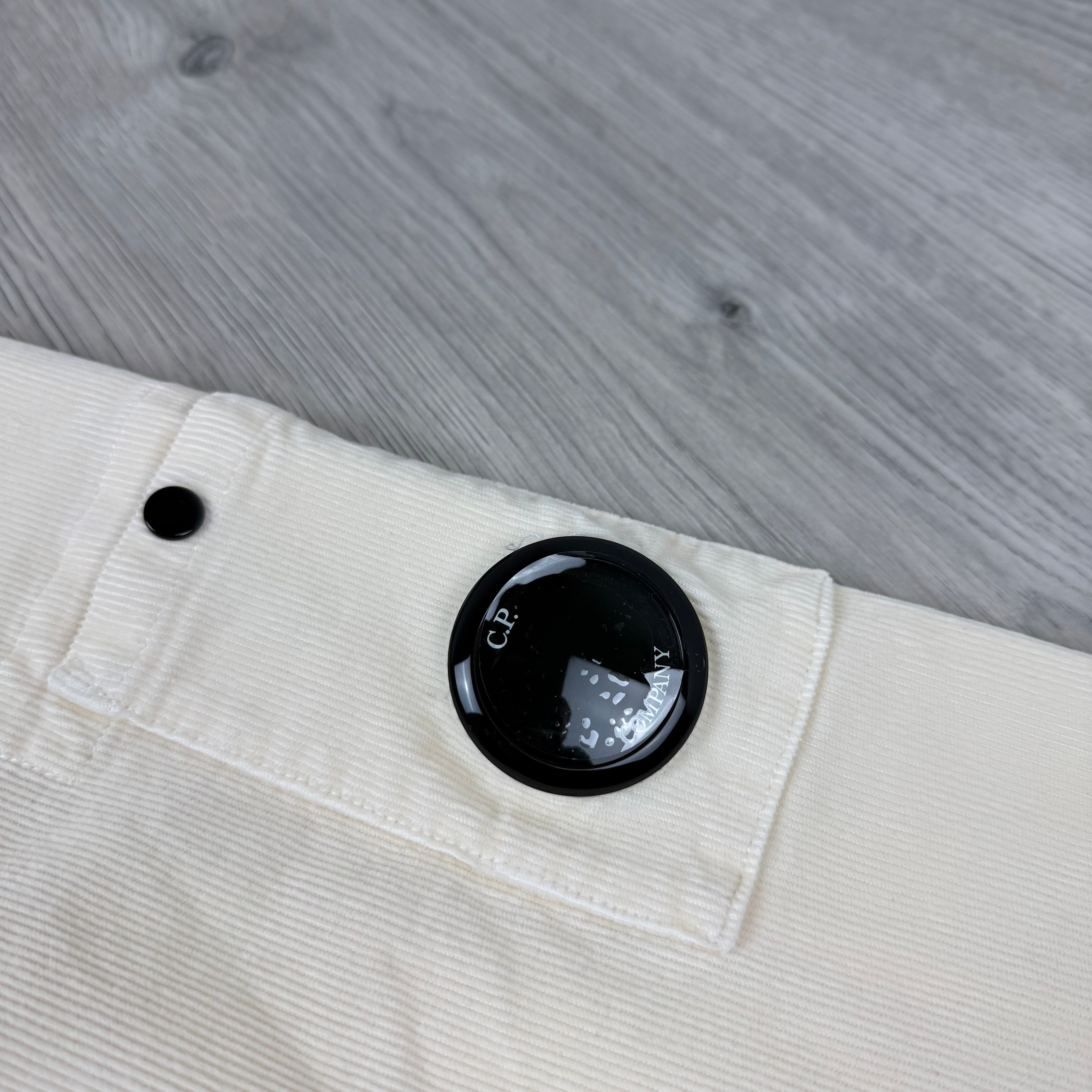 CP Company Corduroy Overshirt - Pistachio Shell