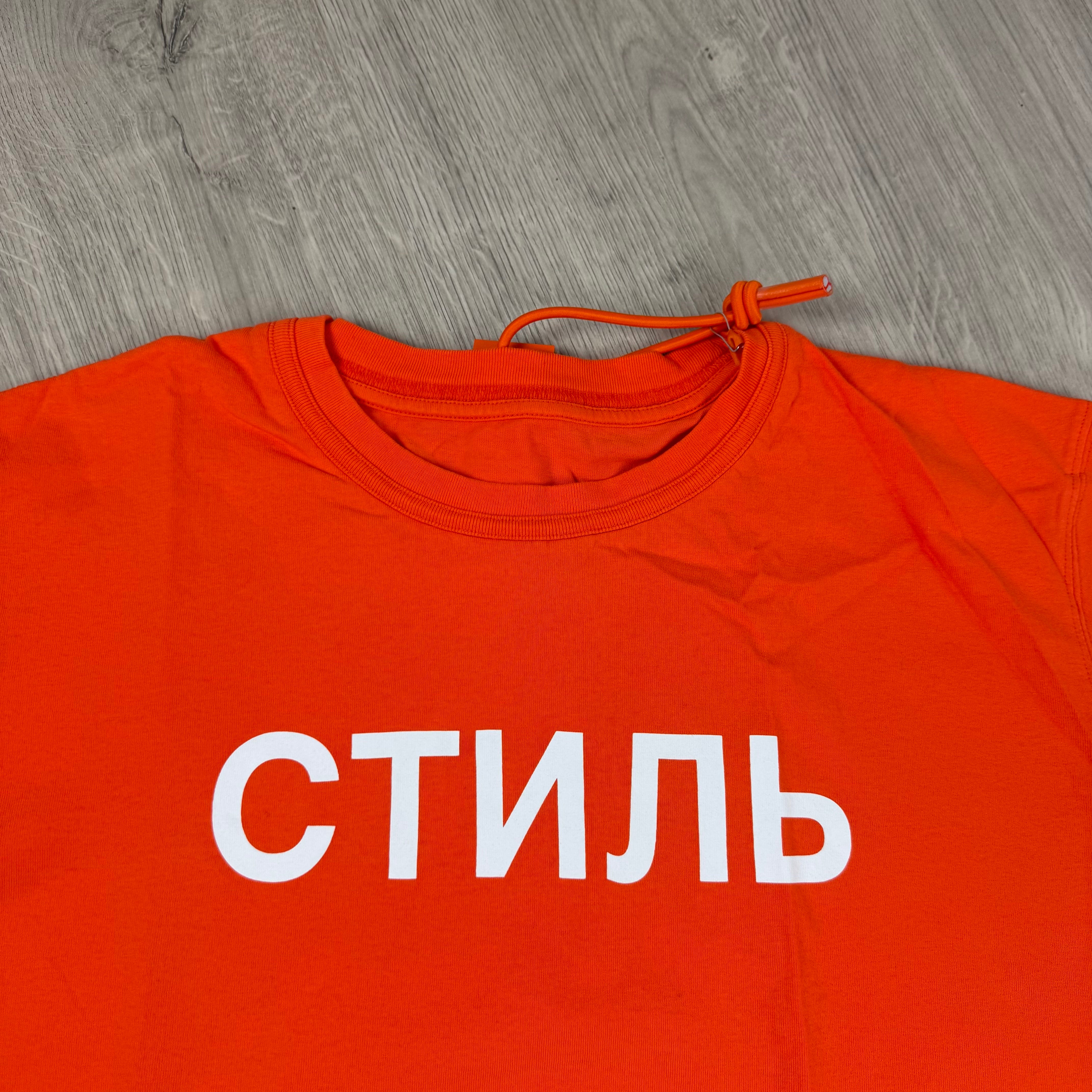 Heron Preston Initials T-Shirt - Orange