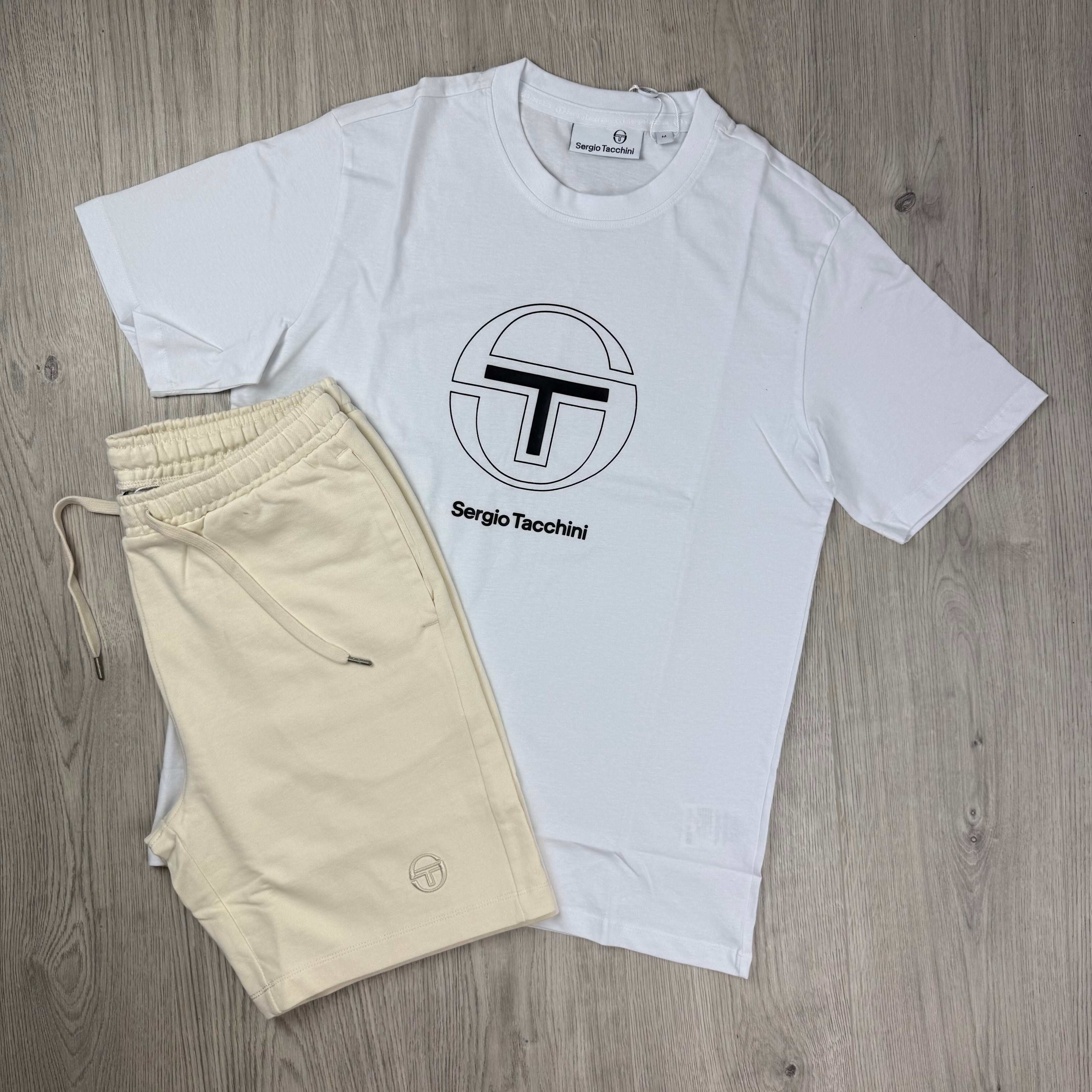 Sergio Tacchini 'Libero Co' Set - White/Pearled Ivory