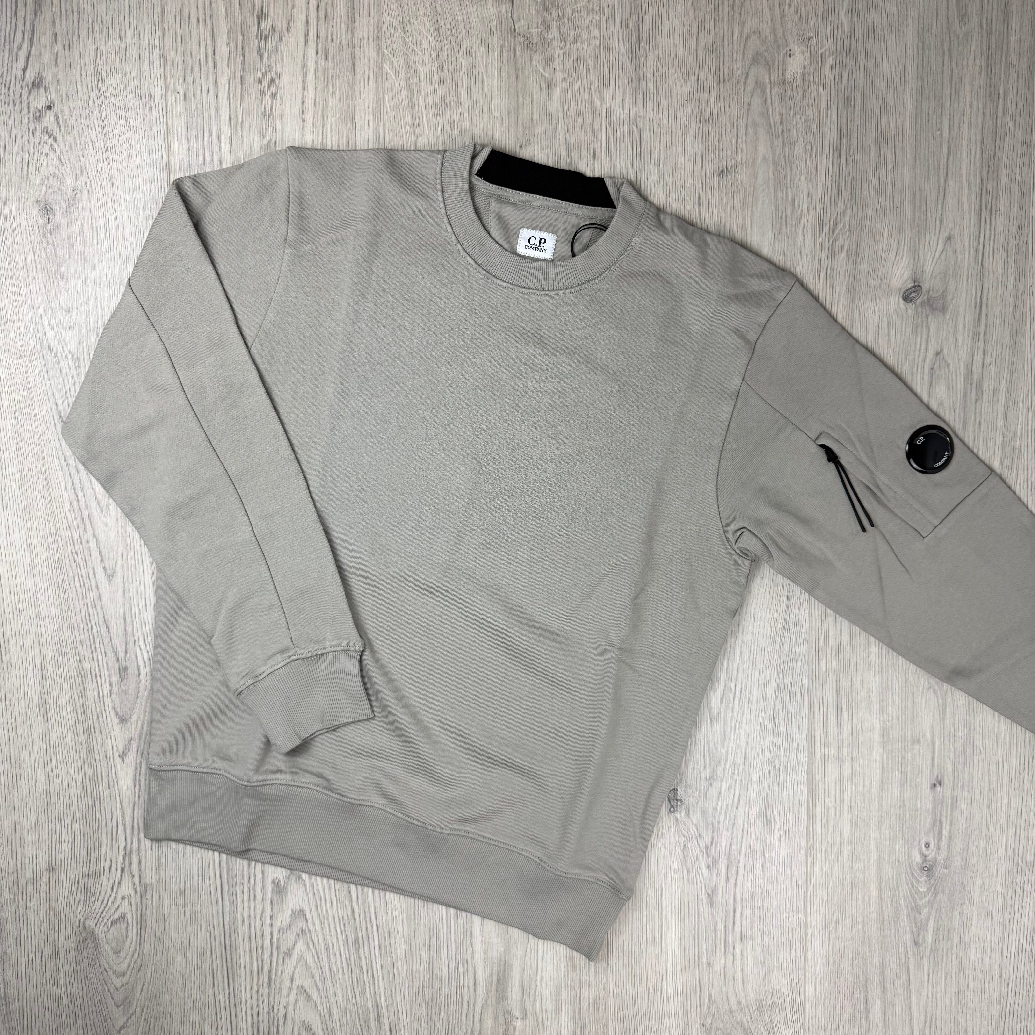 CP Company Raised Fleece Sweatshirt - Dove