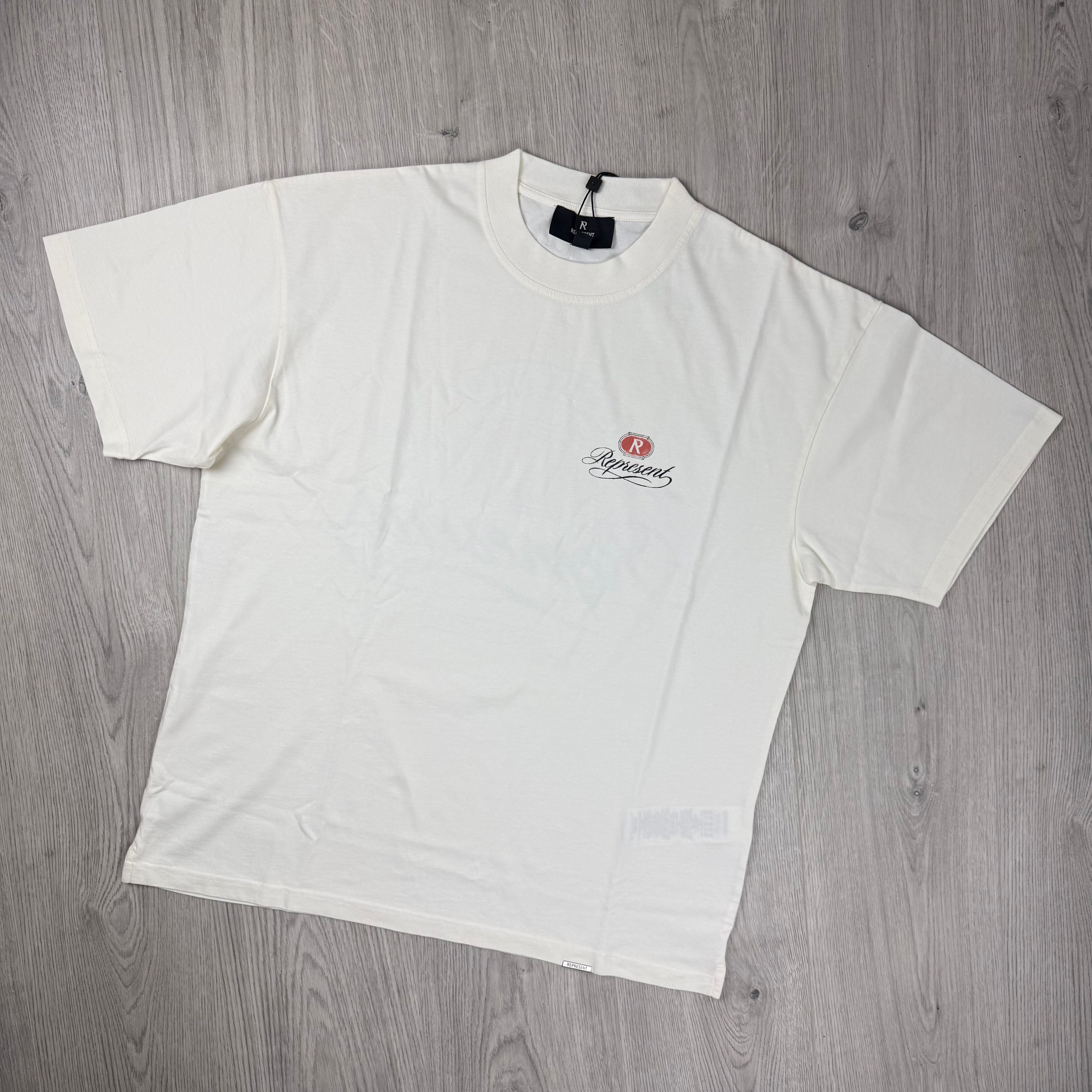 Represent 'Grand Vintage' T-Shirt - Aged White