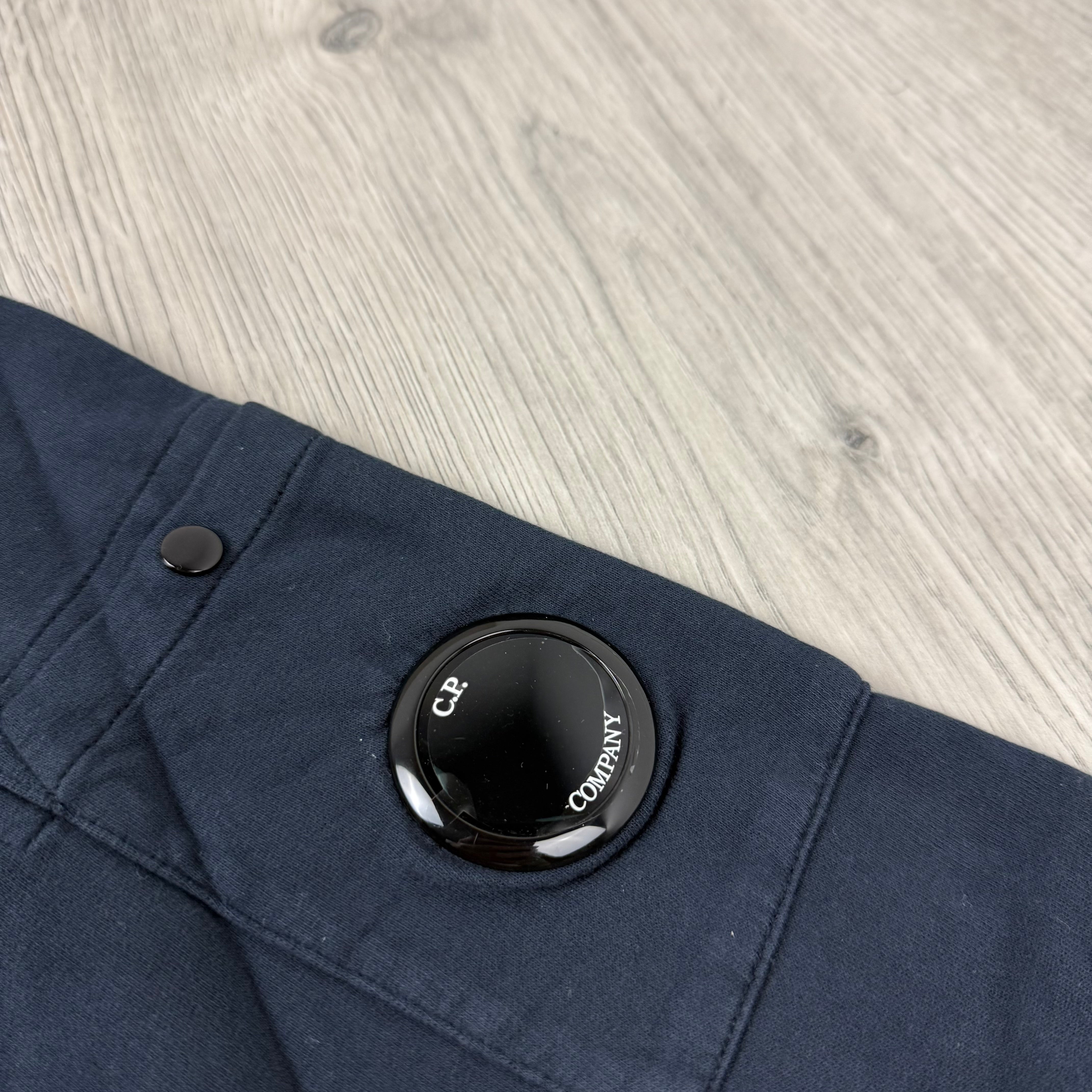 CP Company Light Fleece Zip Sweatshirt - Navy