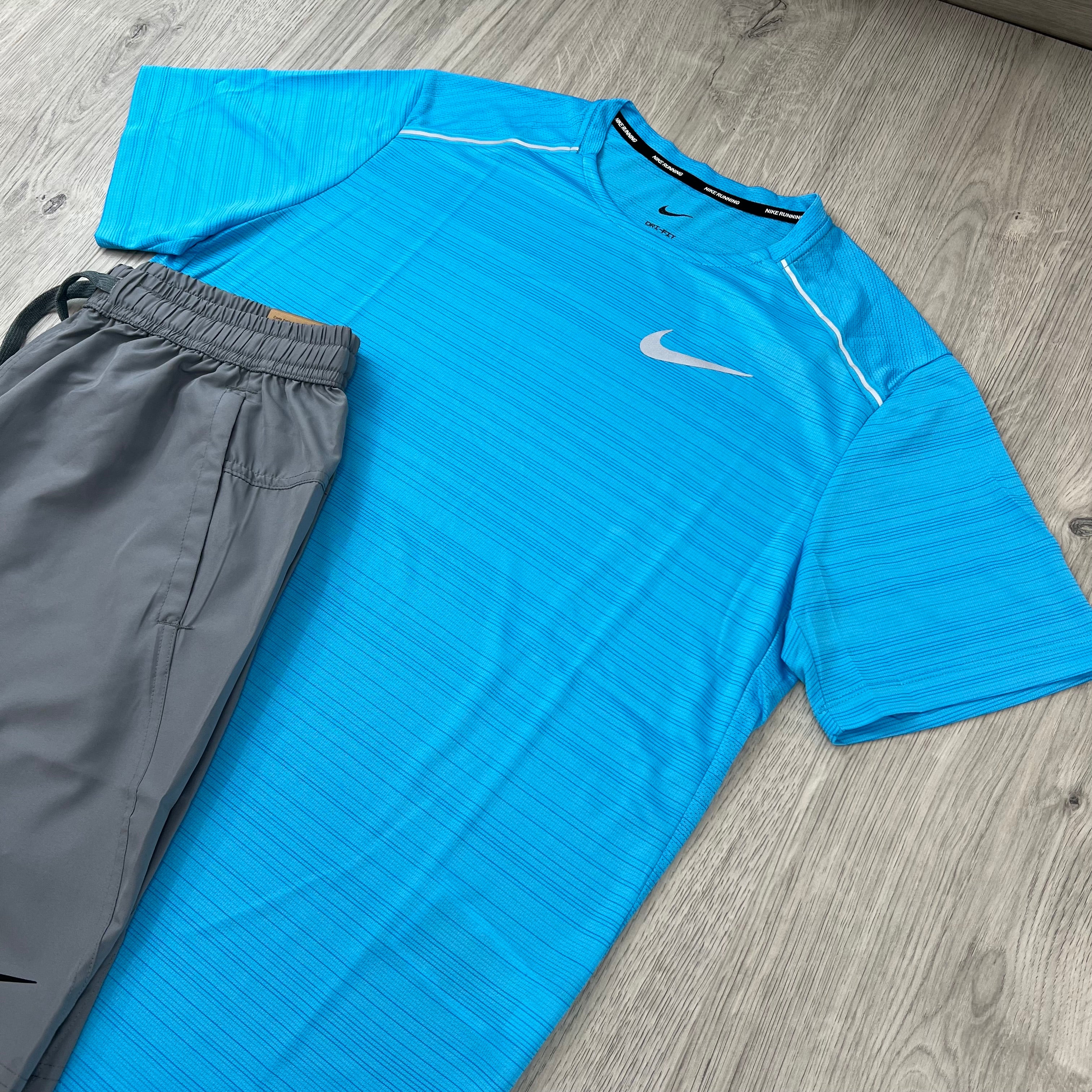 Nike 'Miler' Set - Blue/Grey
