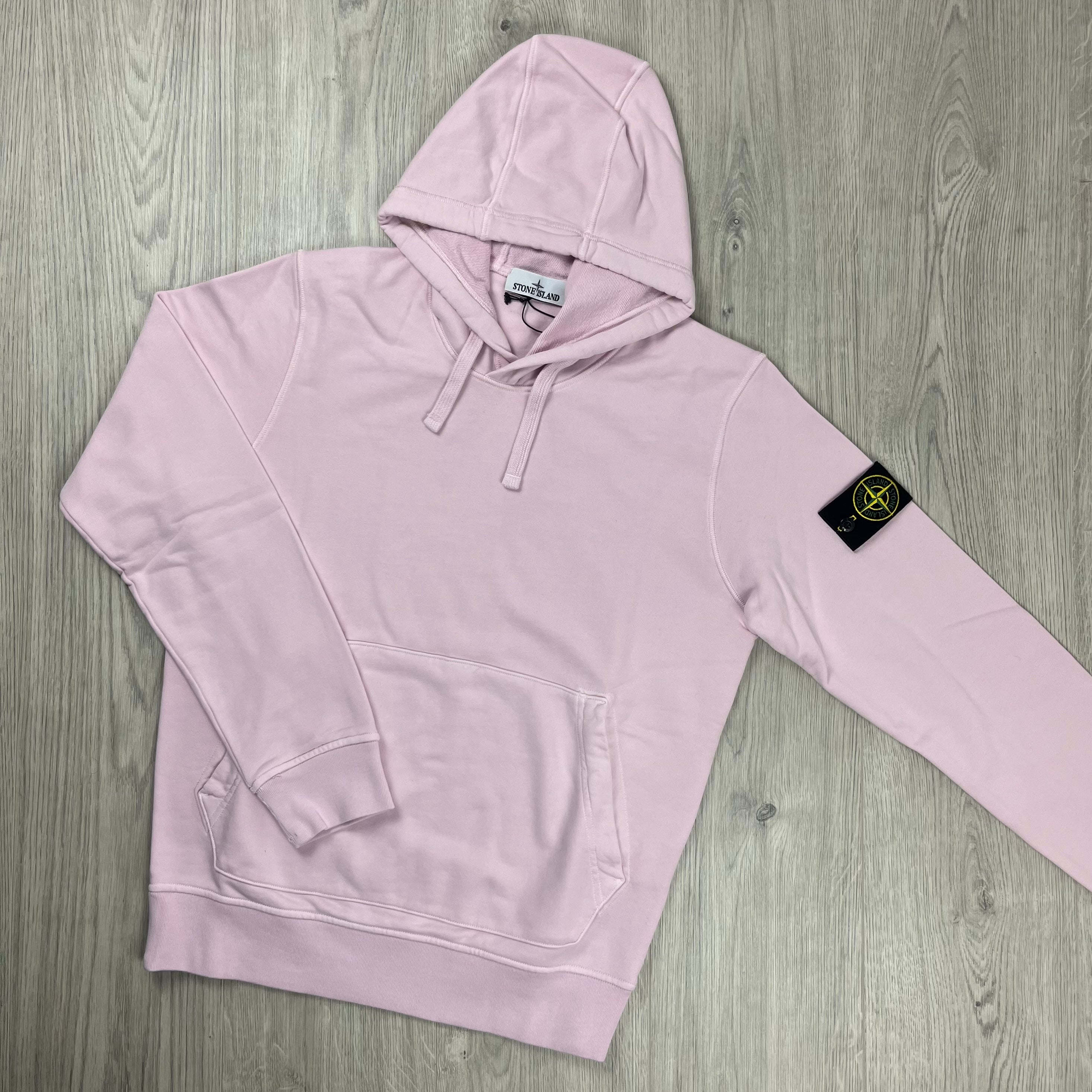 Stone island hoodie sales rose quartz