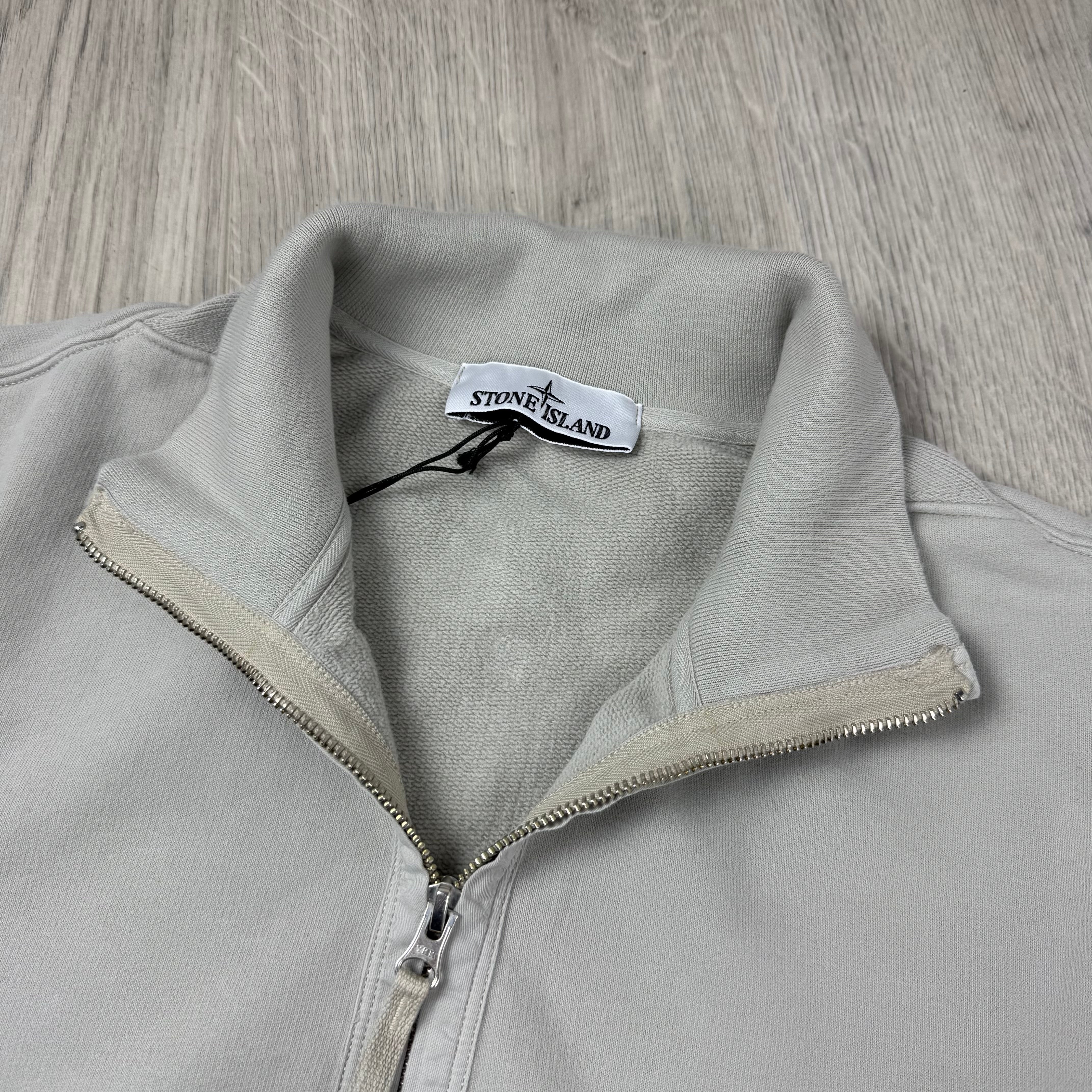 Stone Island Zip Sweatshirt - Pearl Grey