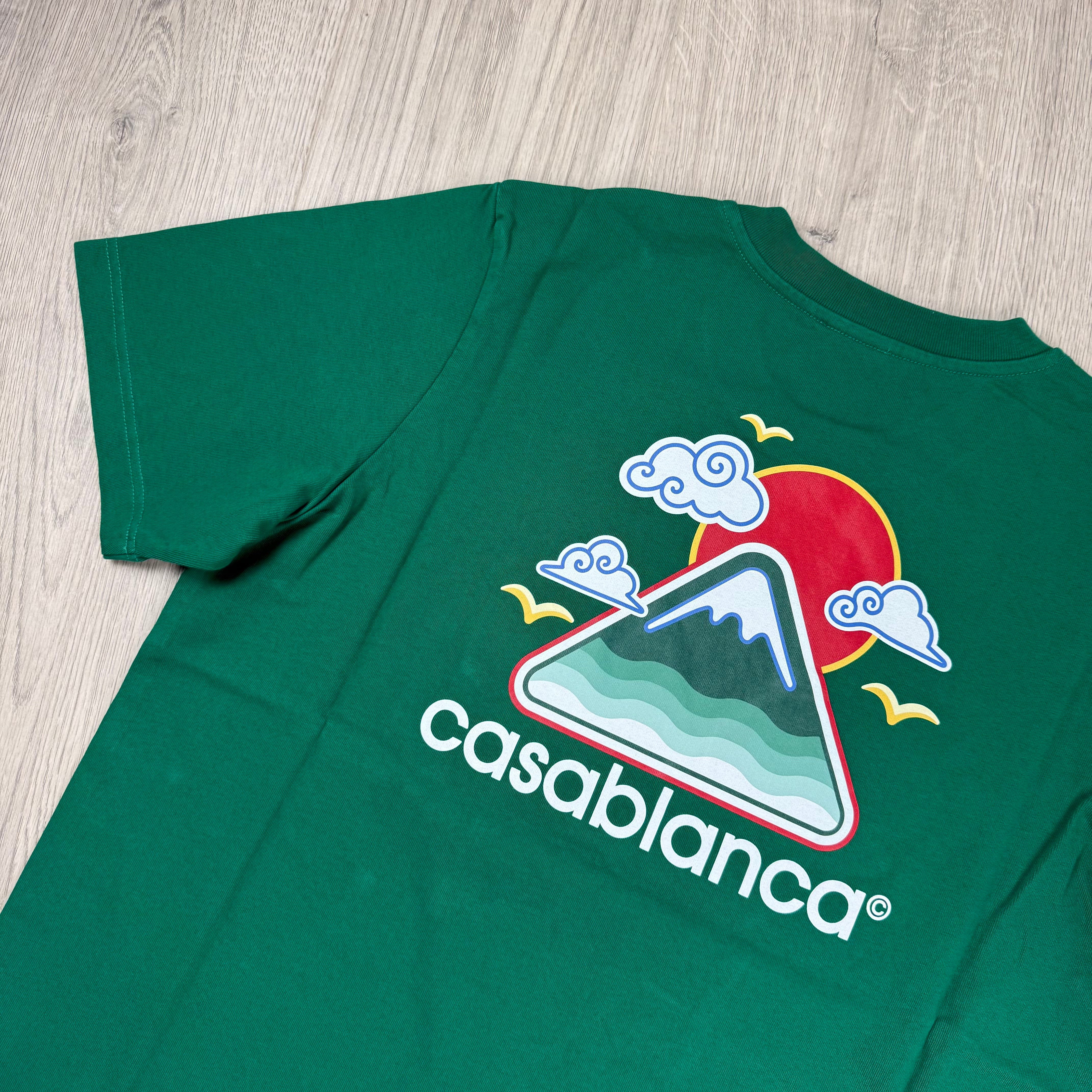 Casablanca 'Montagne Ondulee' T-Shirt - Green