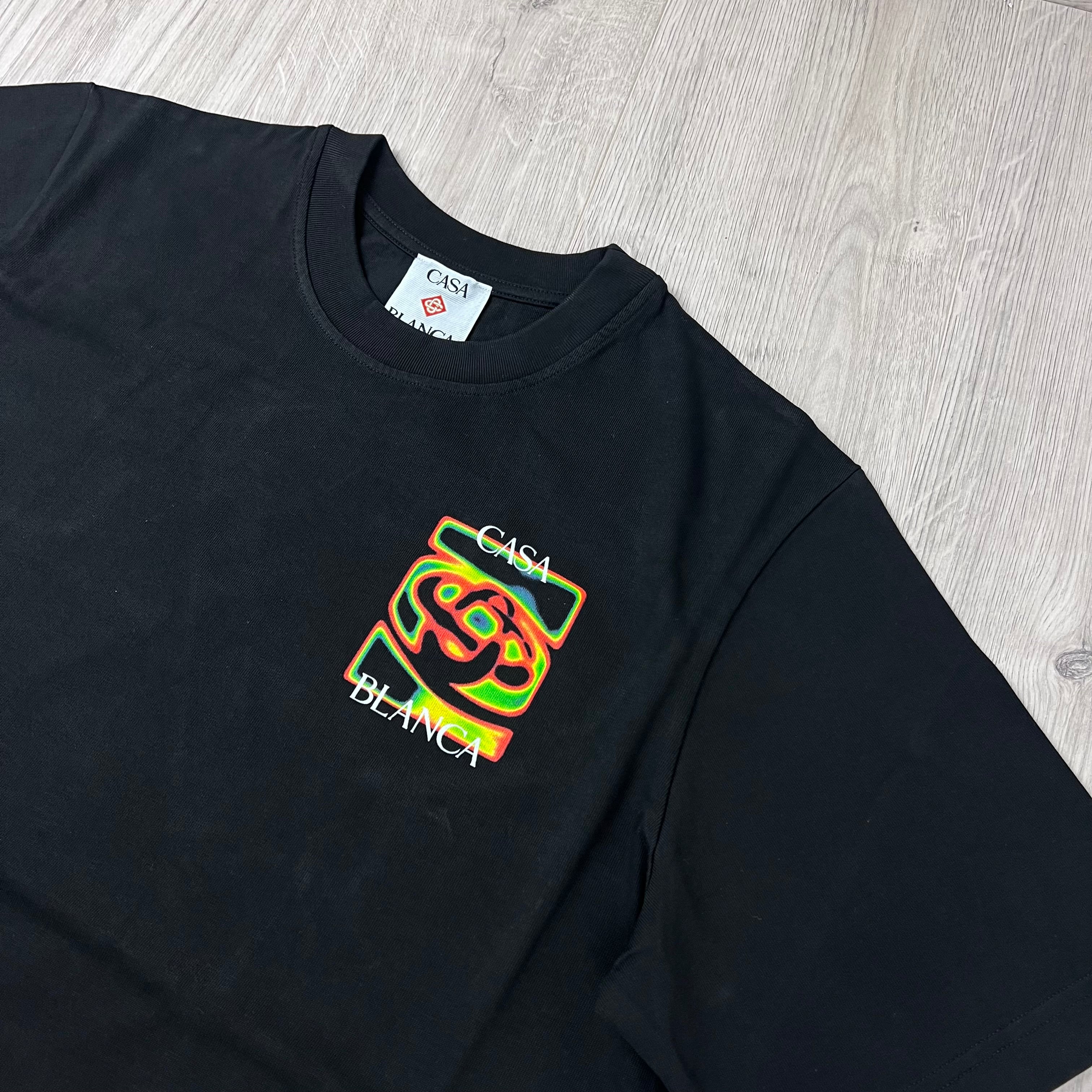 Casablanca 'Heat Map' T-Shirt - Black