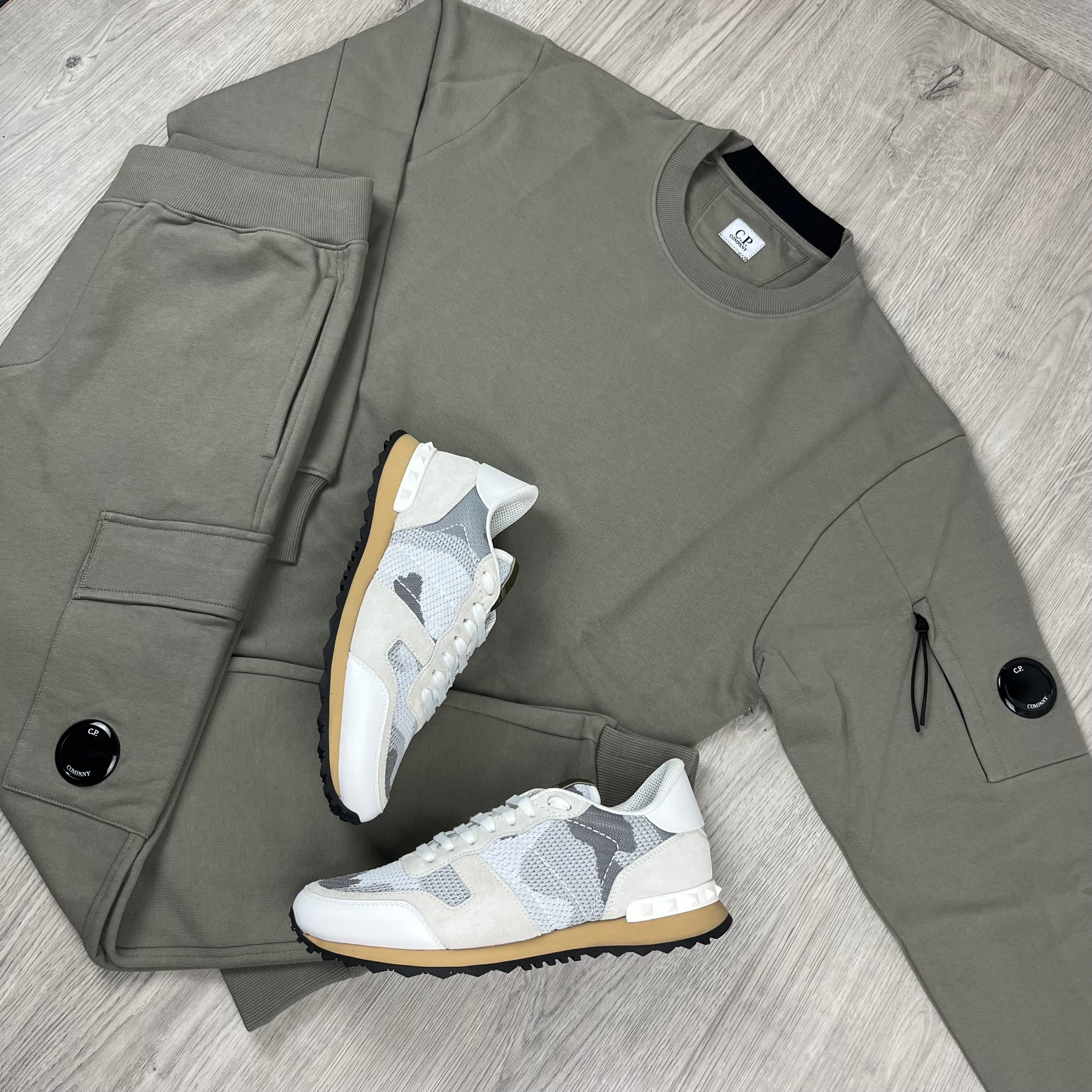 CP Company Raised Fleece Tracksuit - Fallen Rock