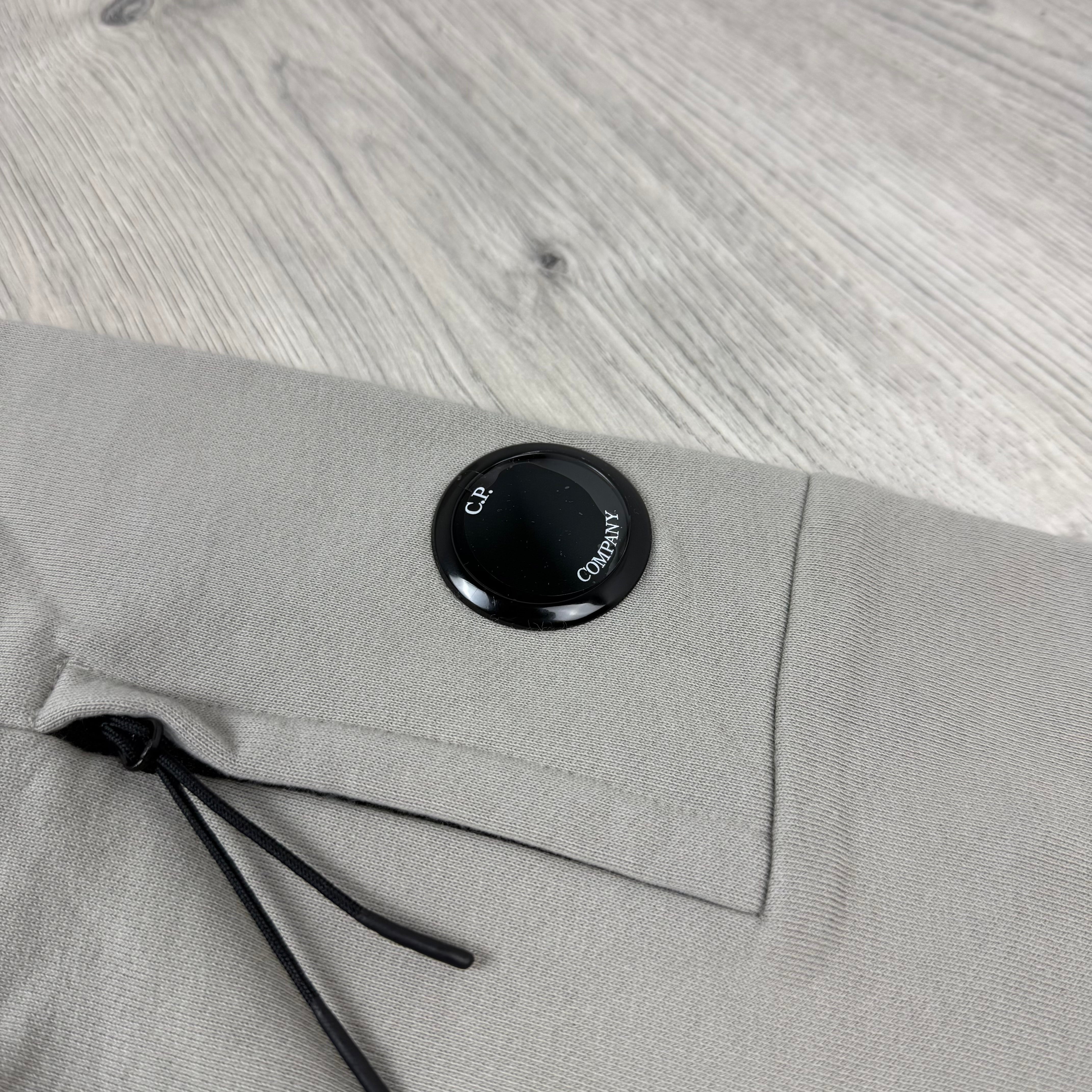 CP Company Raised Fleece Hoodie - Dove