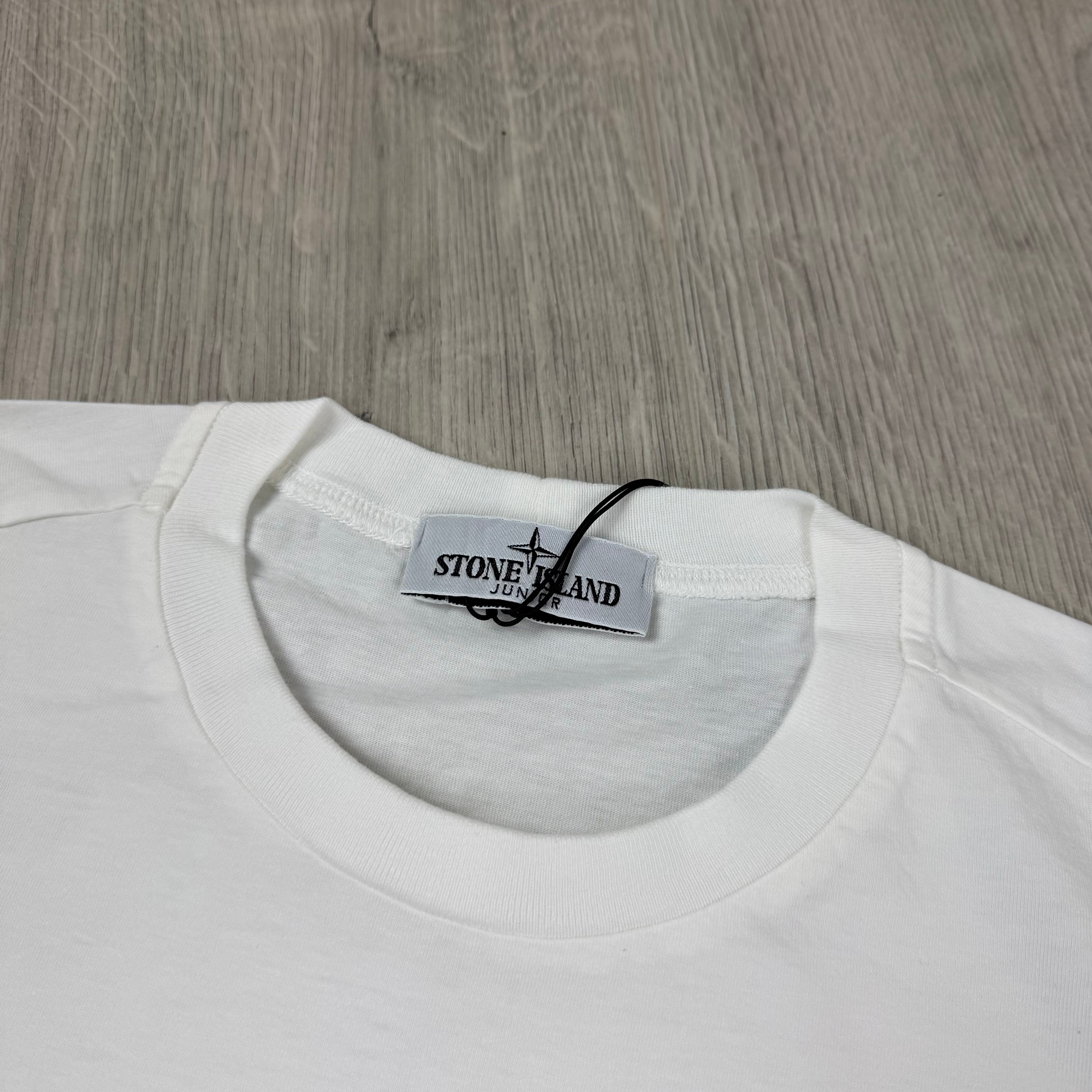 Stone Island Junior Patch T-Shirt - White
