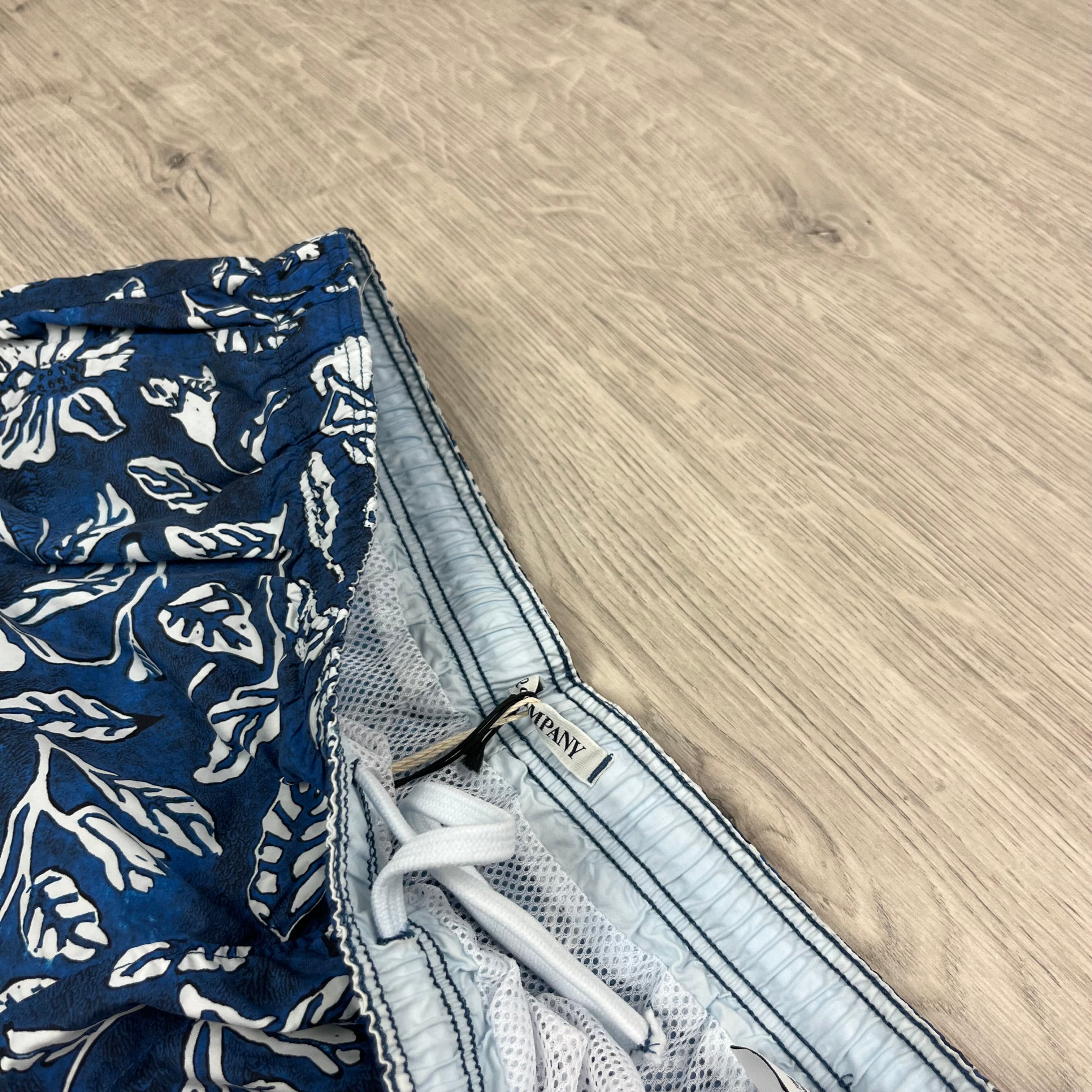 CP Company Floral Swim Shorts - Blue