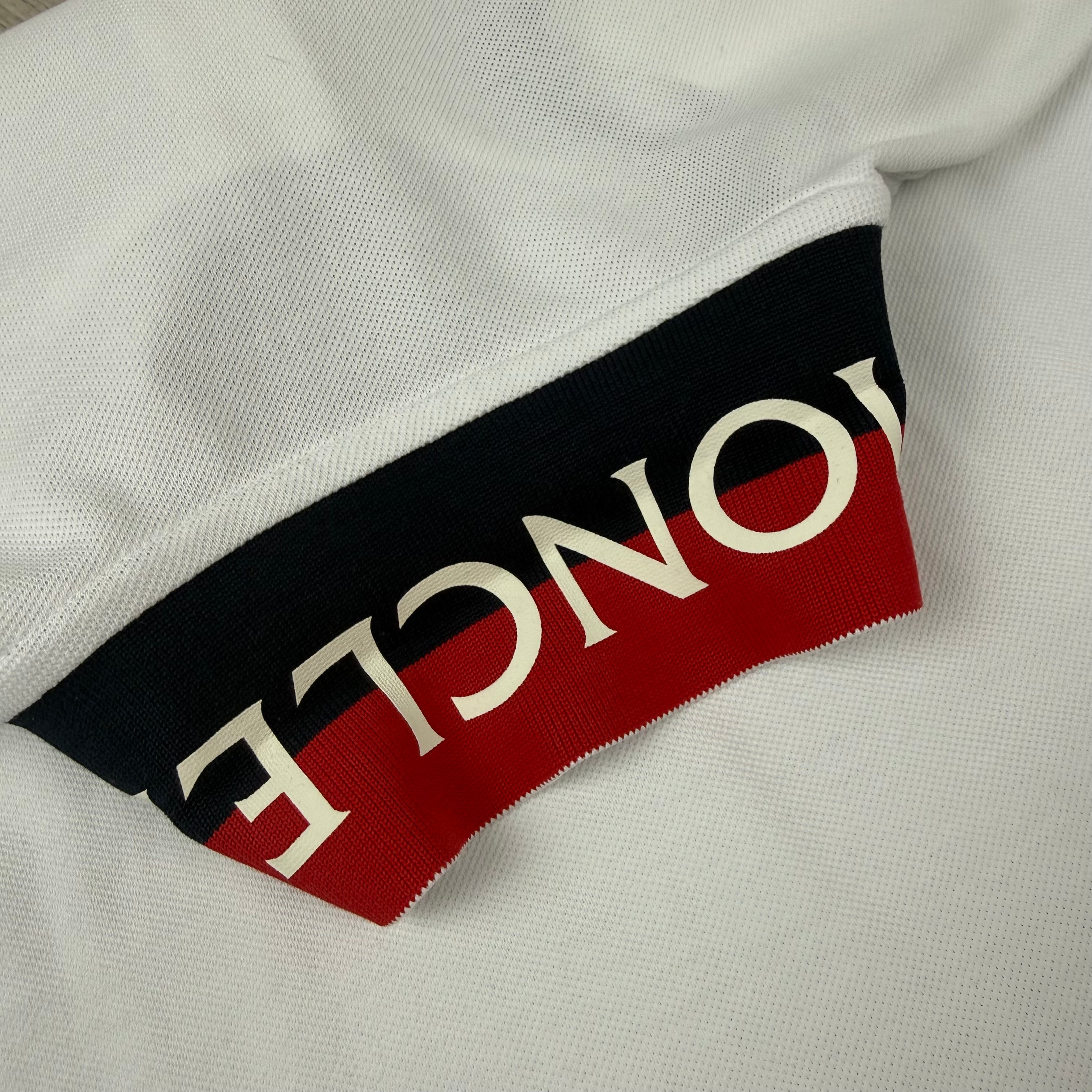 Moncler Contrast Polo Shirt - White