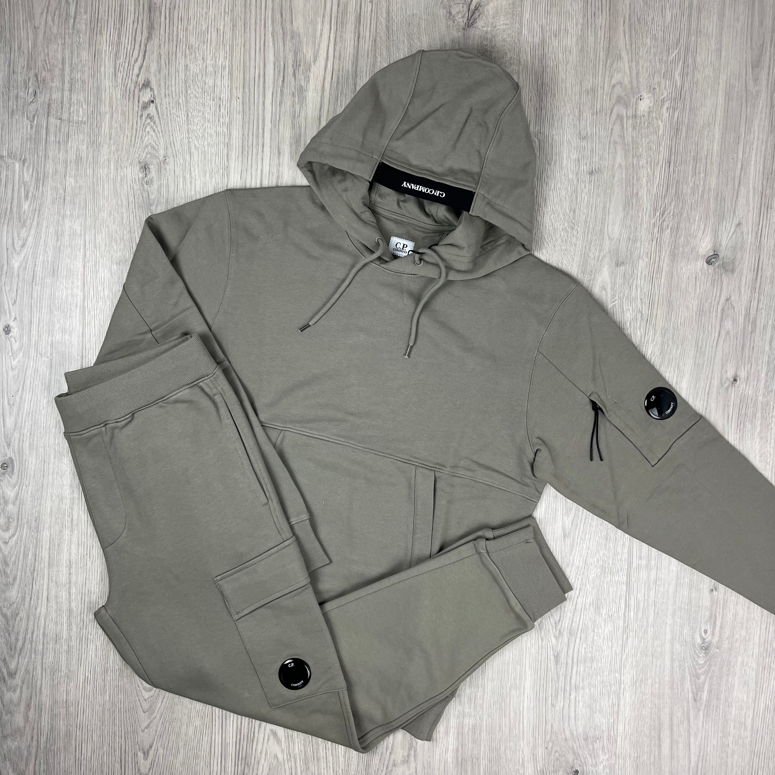 CP Company Raised Fleece Tracksuit - Fallen Rock