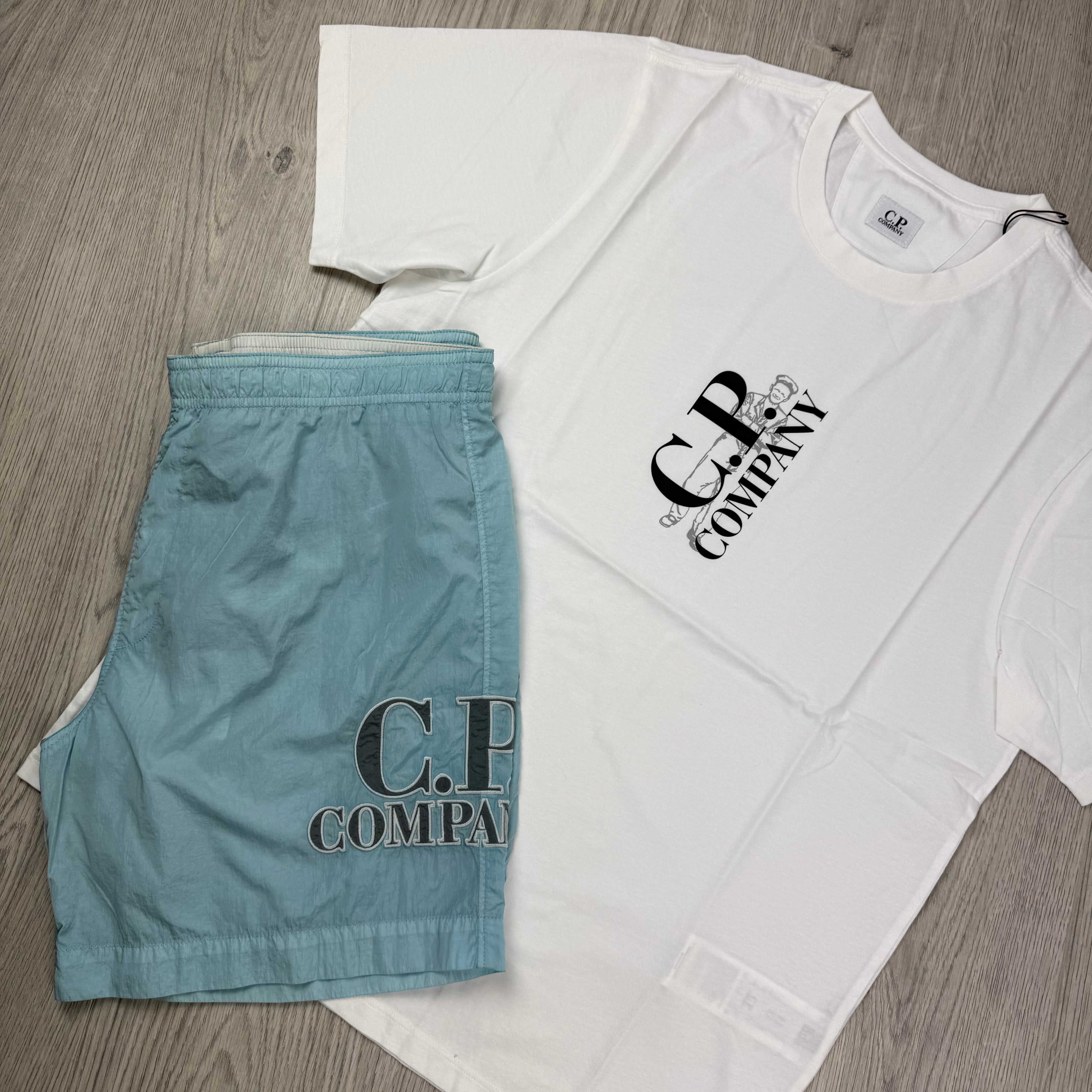 CP Company Holiday Set - White/Starlight Blue