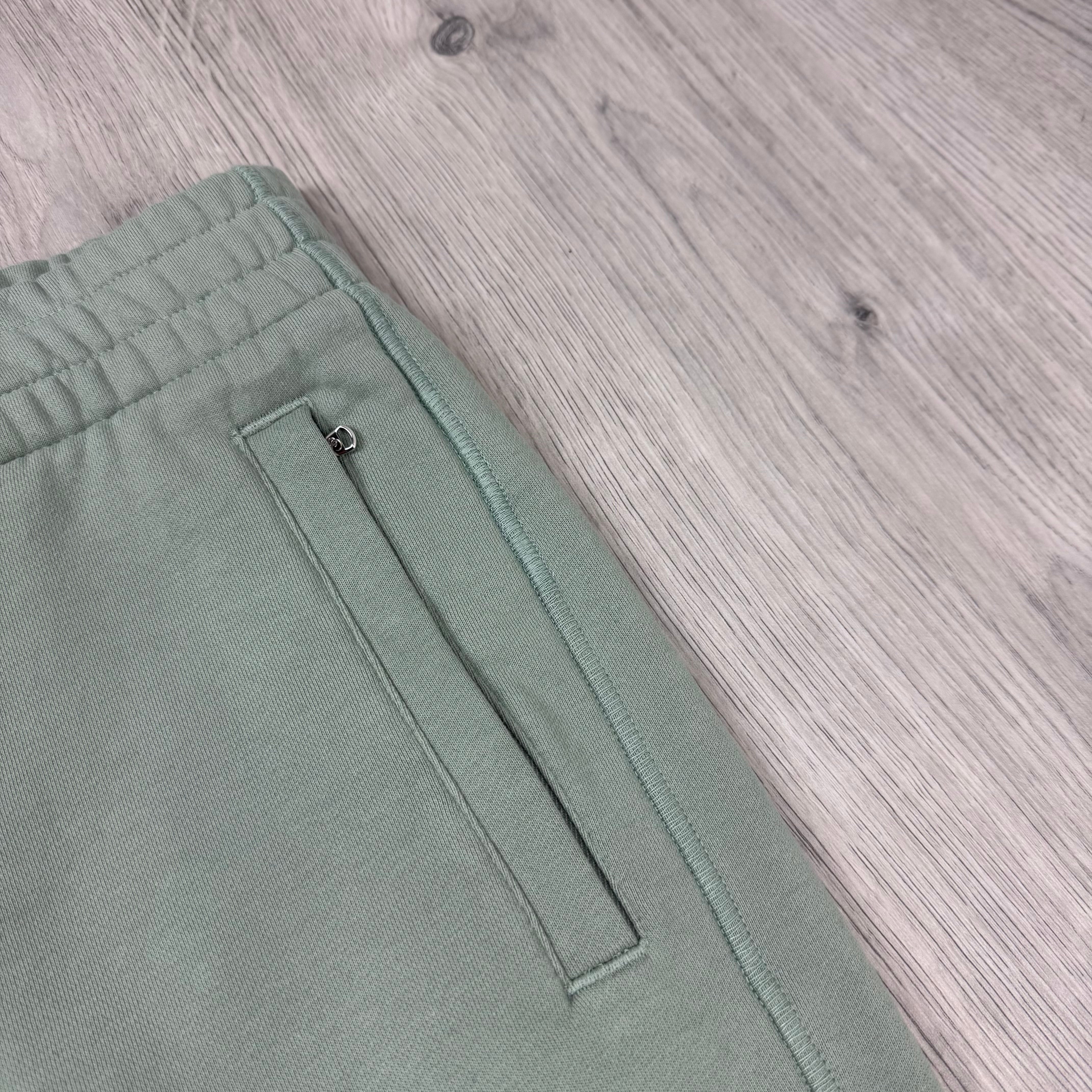 Sandbanks Badge Logo Jersey Shorts - Sage