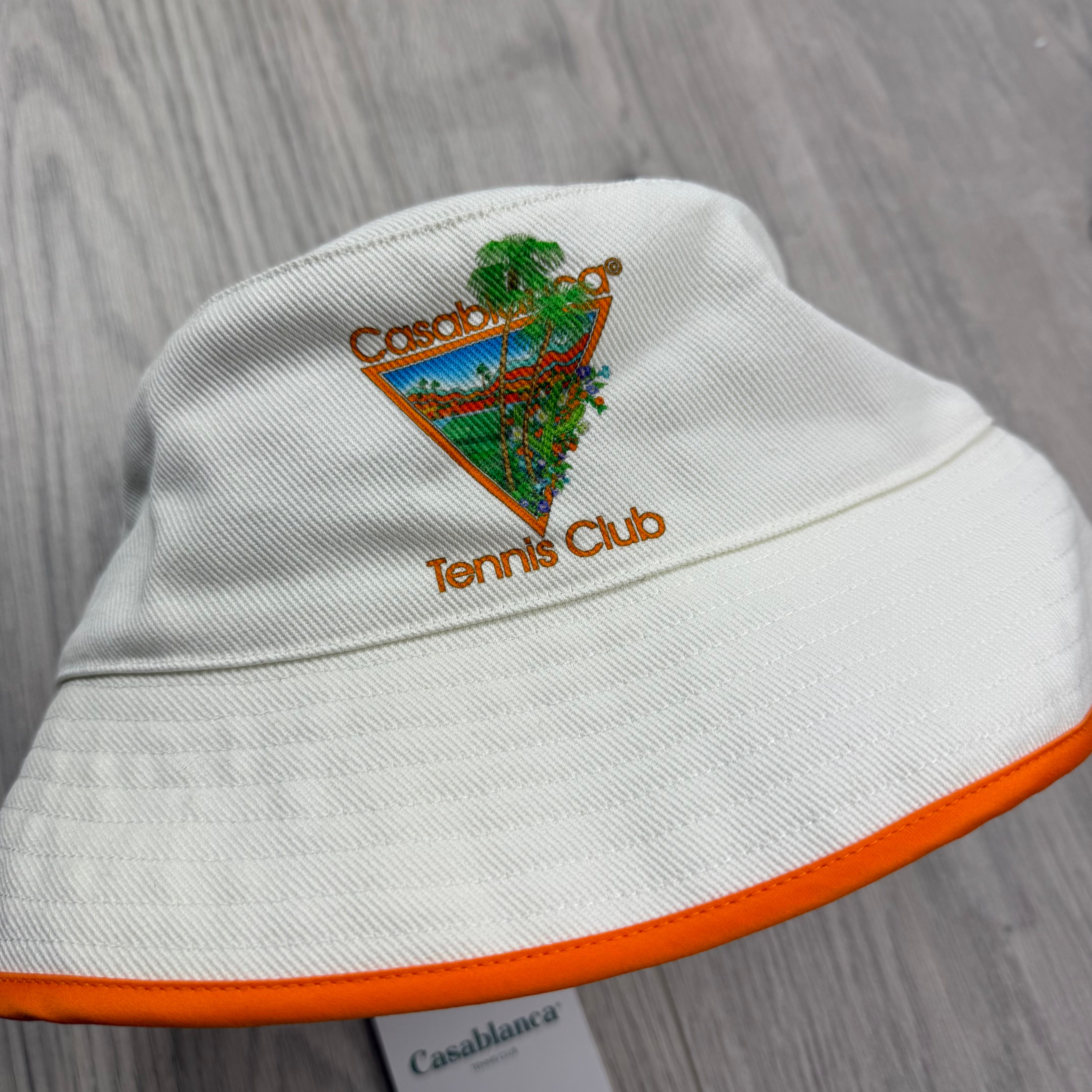 Casablanca Bucket Hat - White