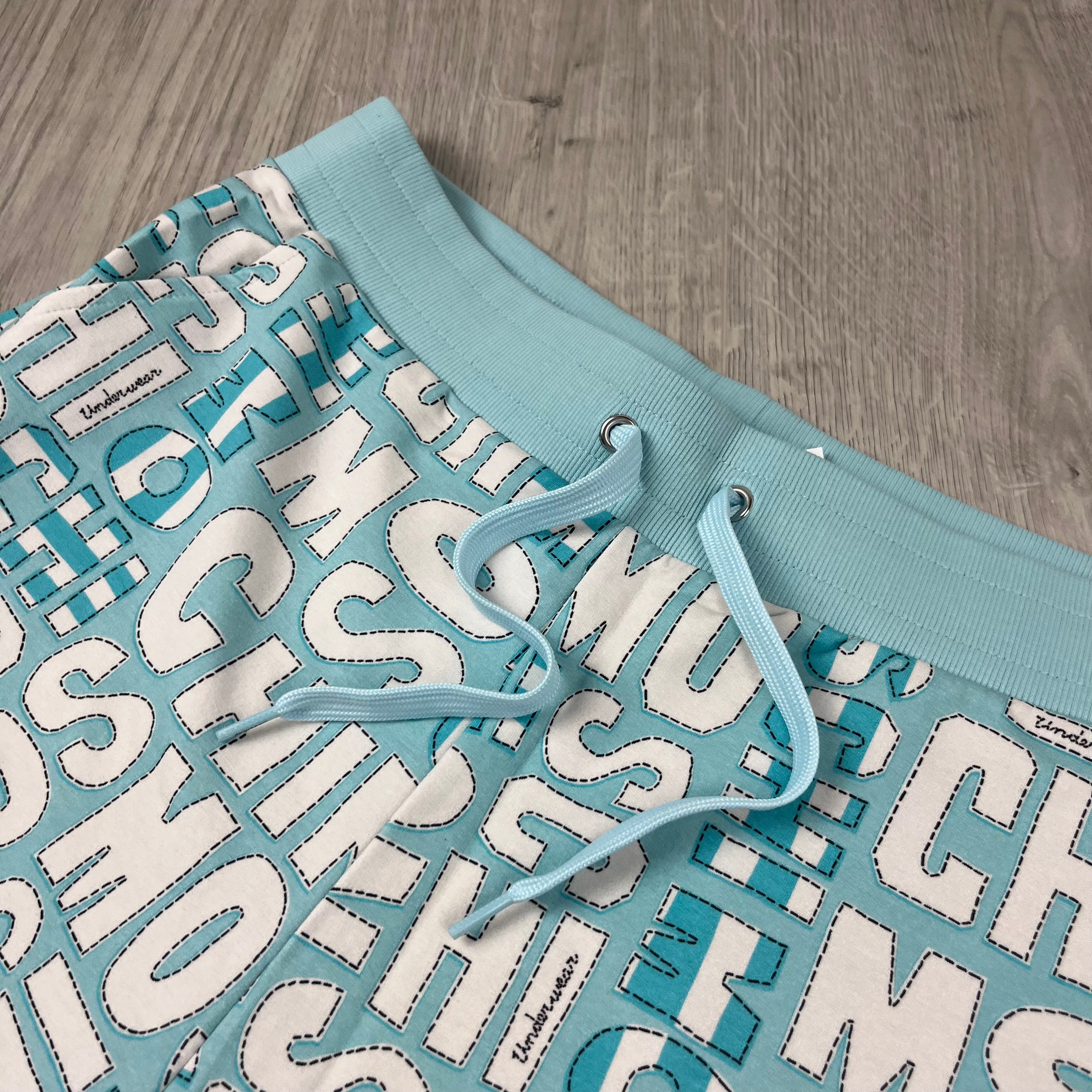 Moschino Monogram Jersey Shorts - Blue