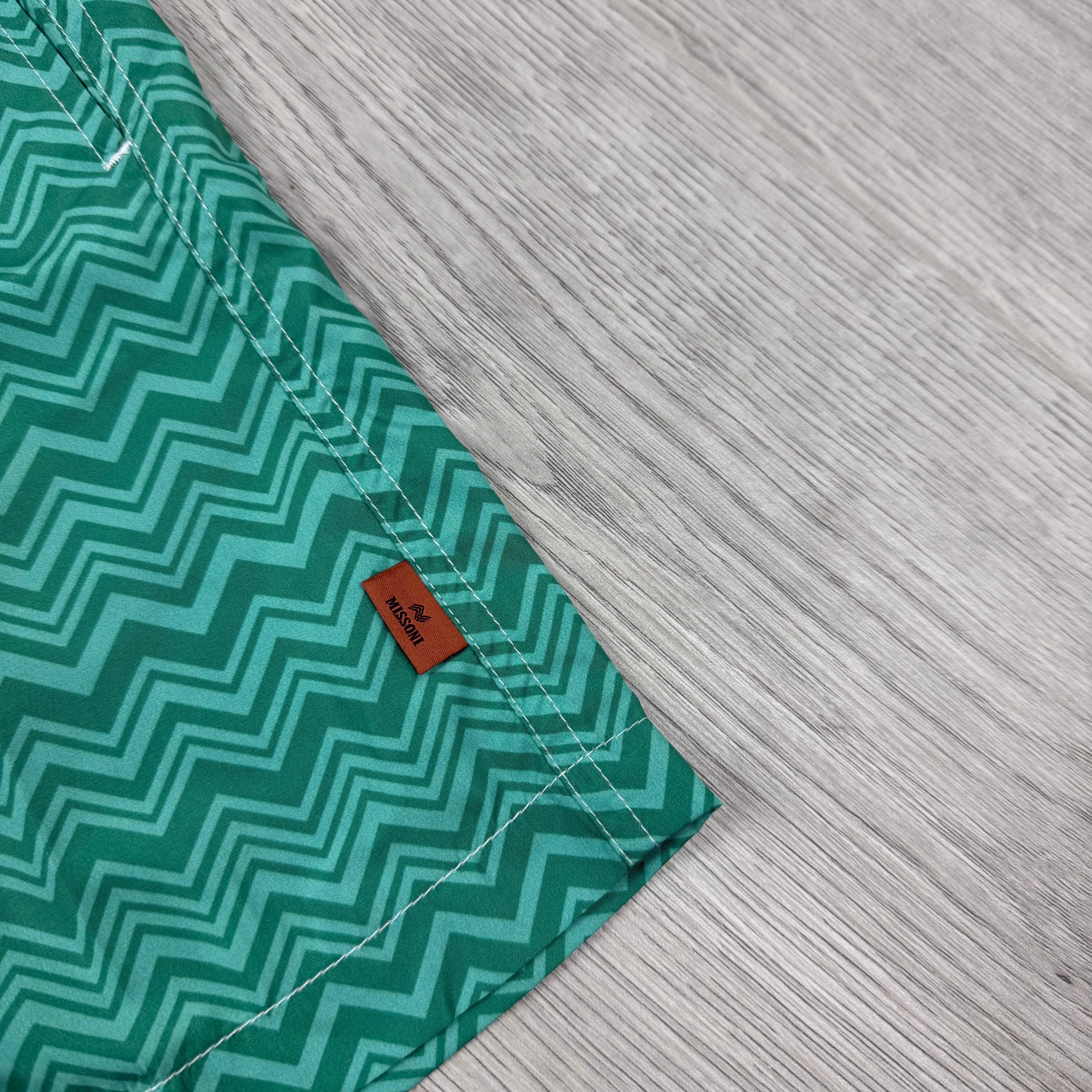 Missoni Chevron Swim Shorts - Sea Green