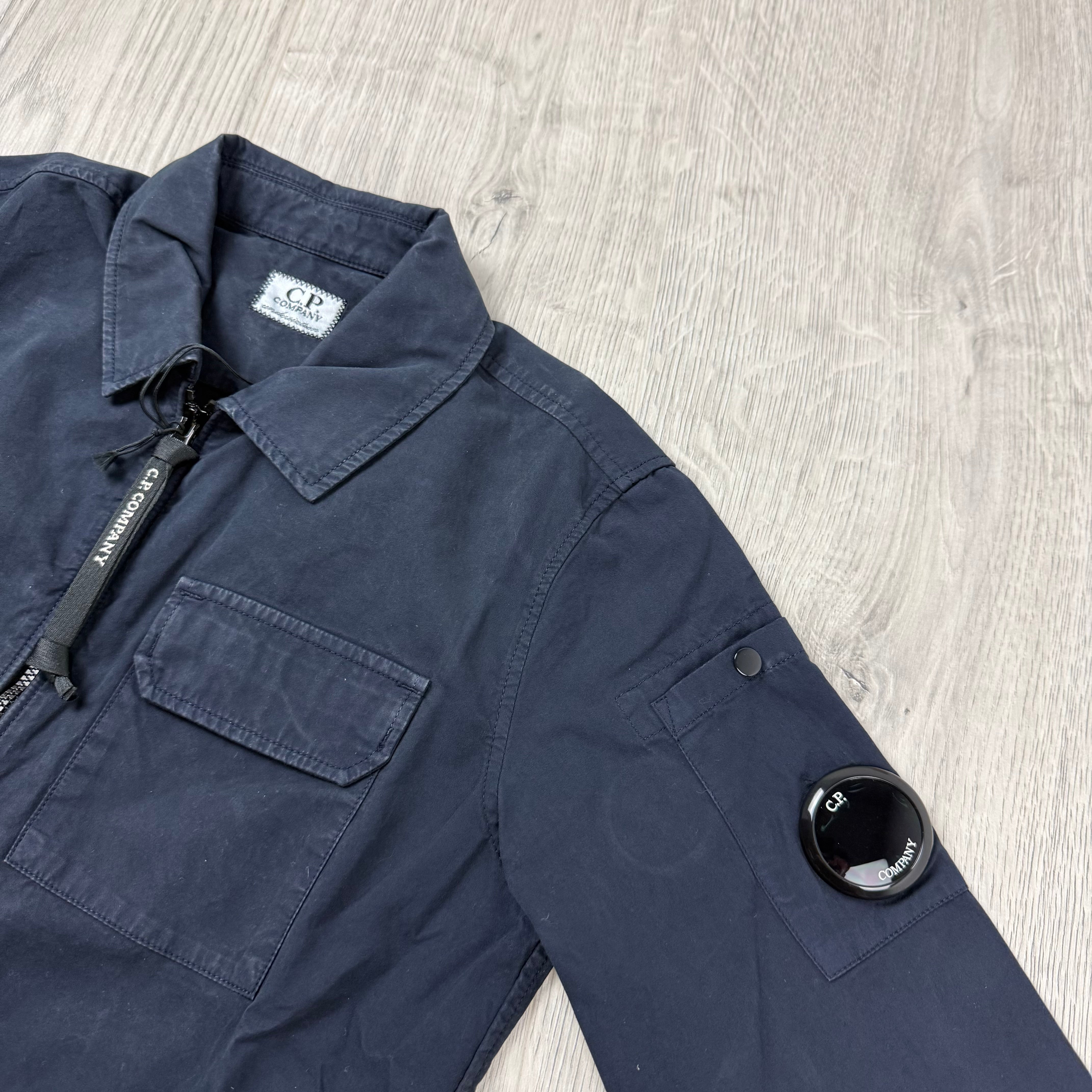 CP Company Junior Zip Overshirt - Total Eclipse