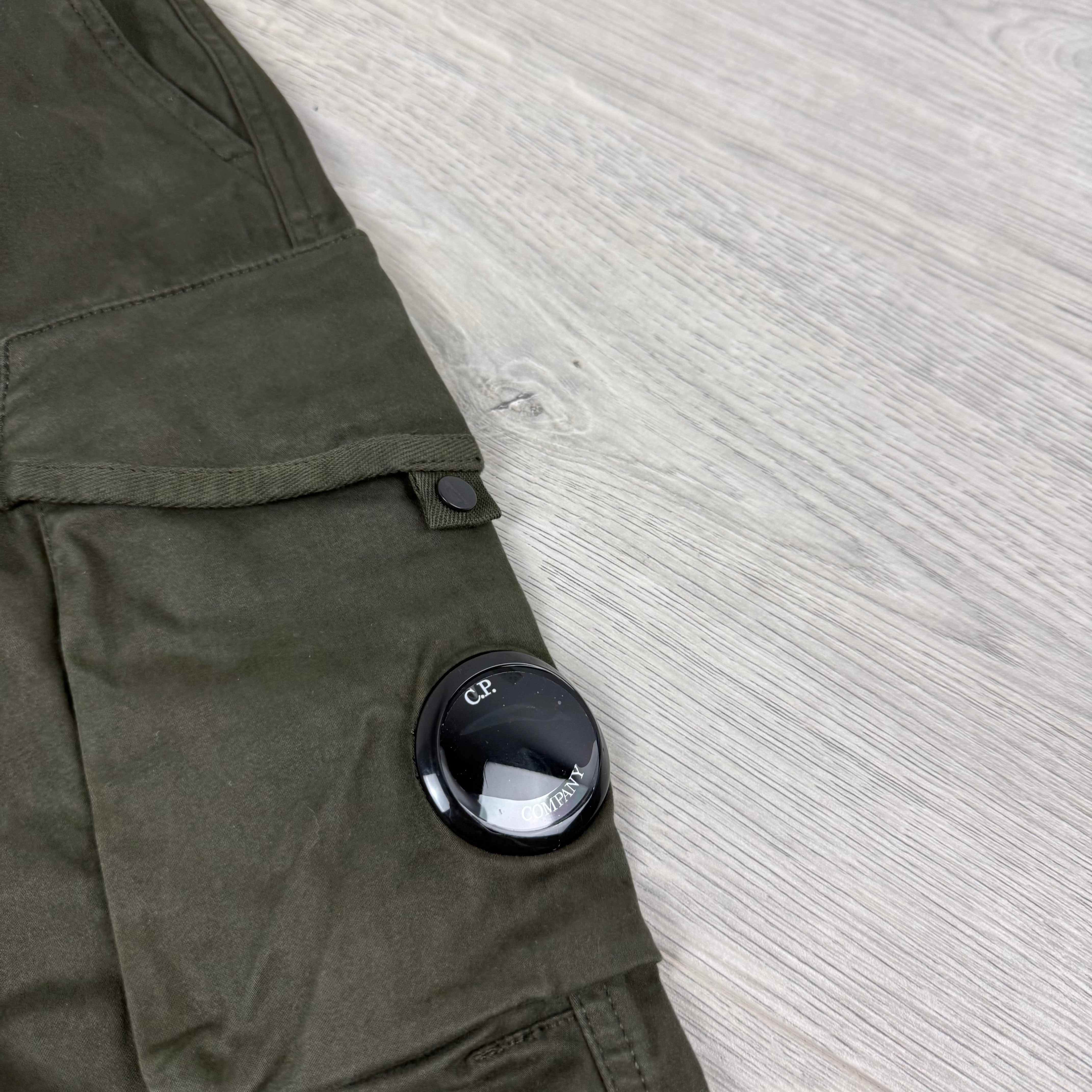 CP Company Junior Cargo Trousers - Ivy Green