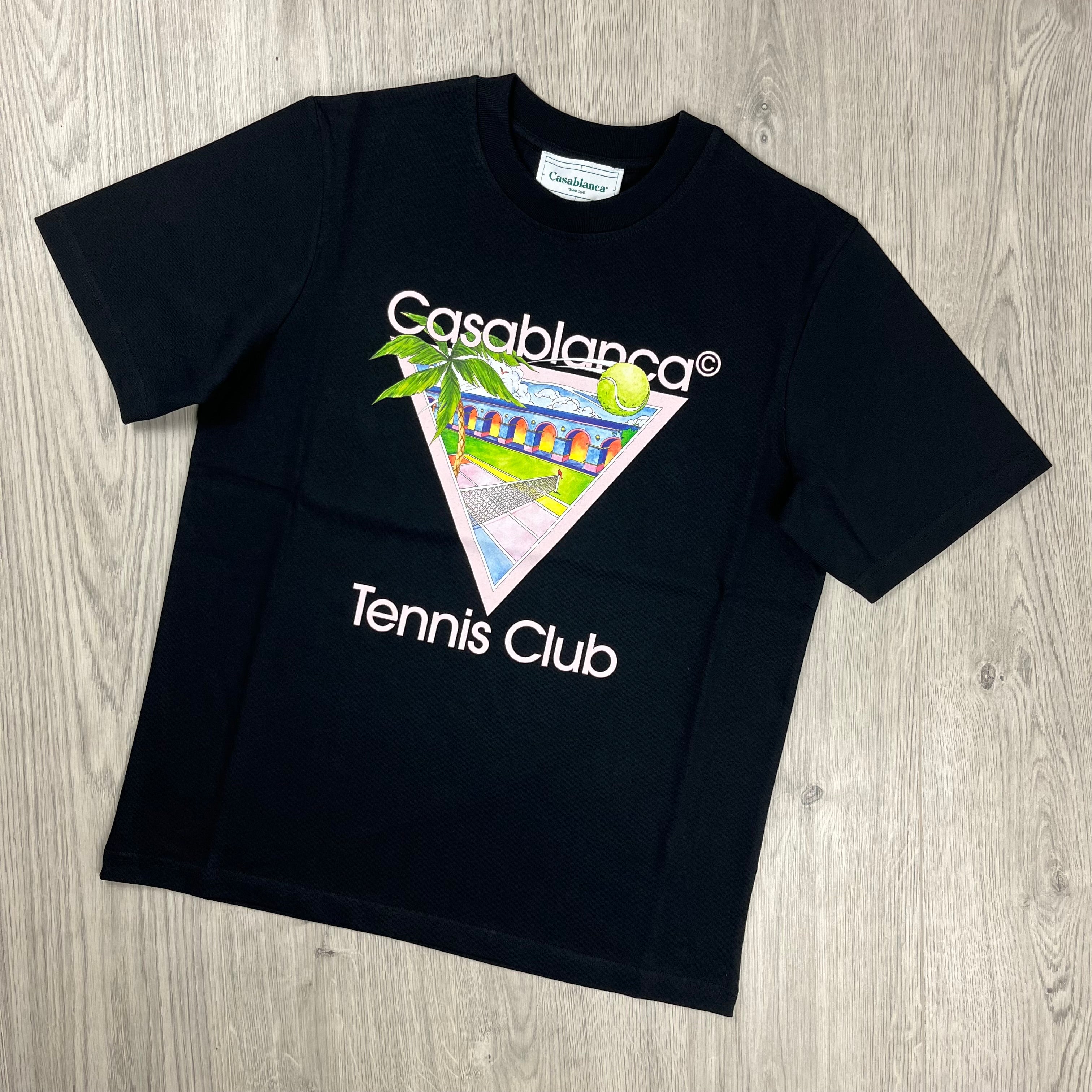 Casablanca 'Tennis Club' T-Shirt - Black