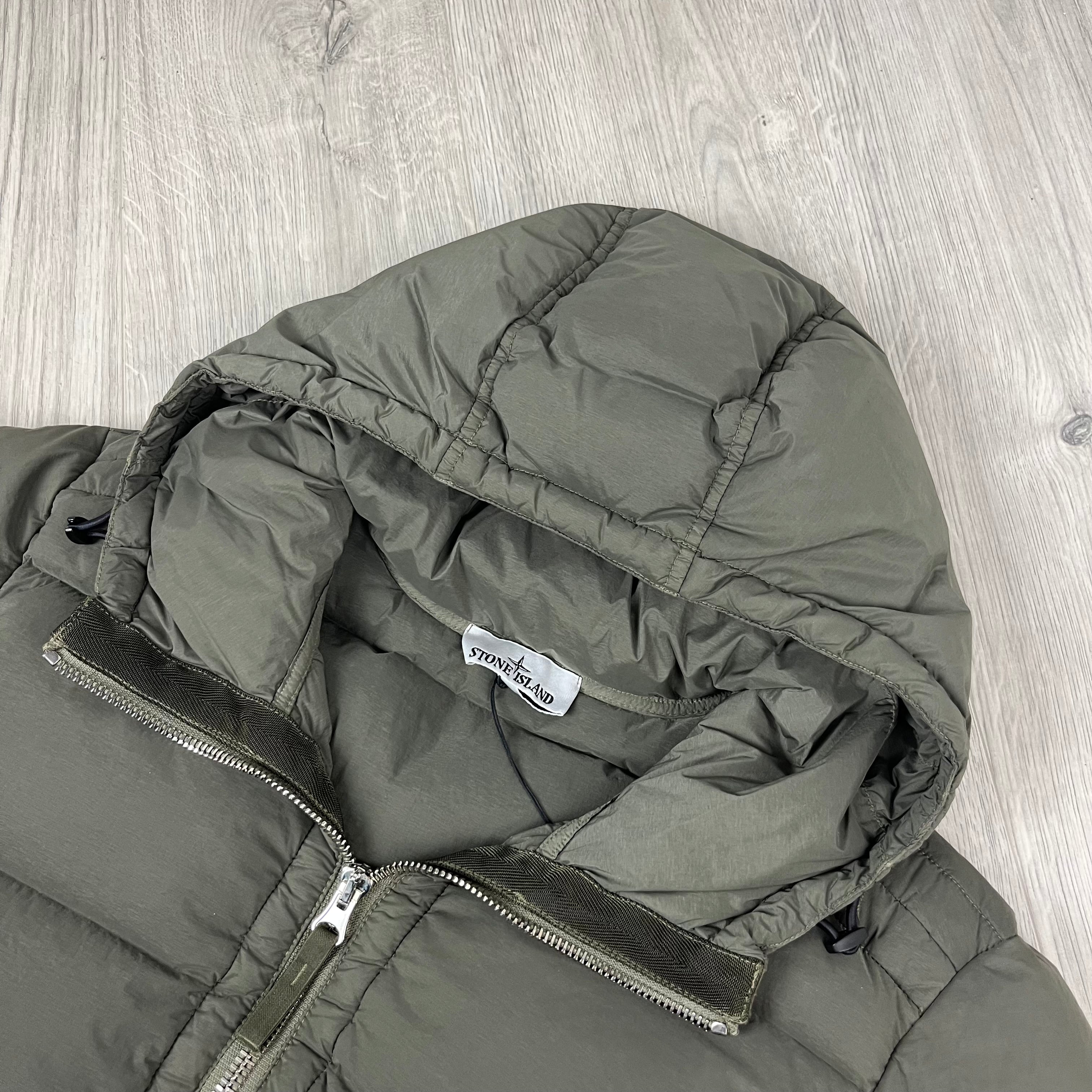Stone Island Nylon Down Jacket - Military