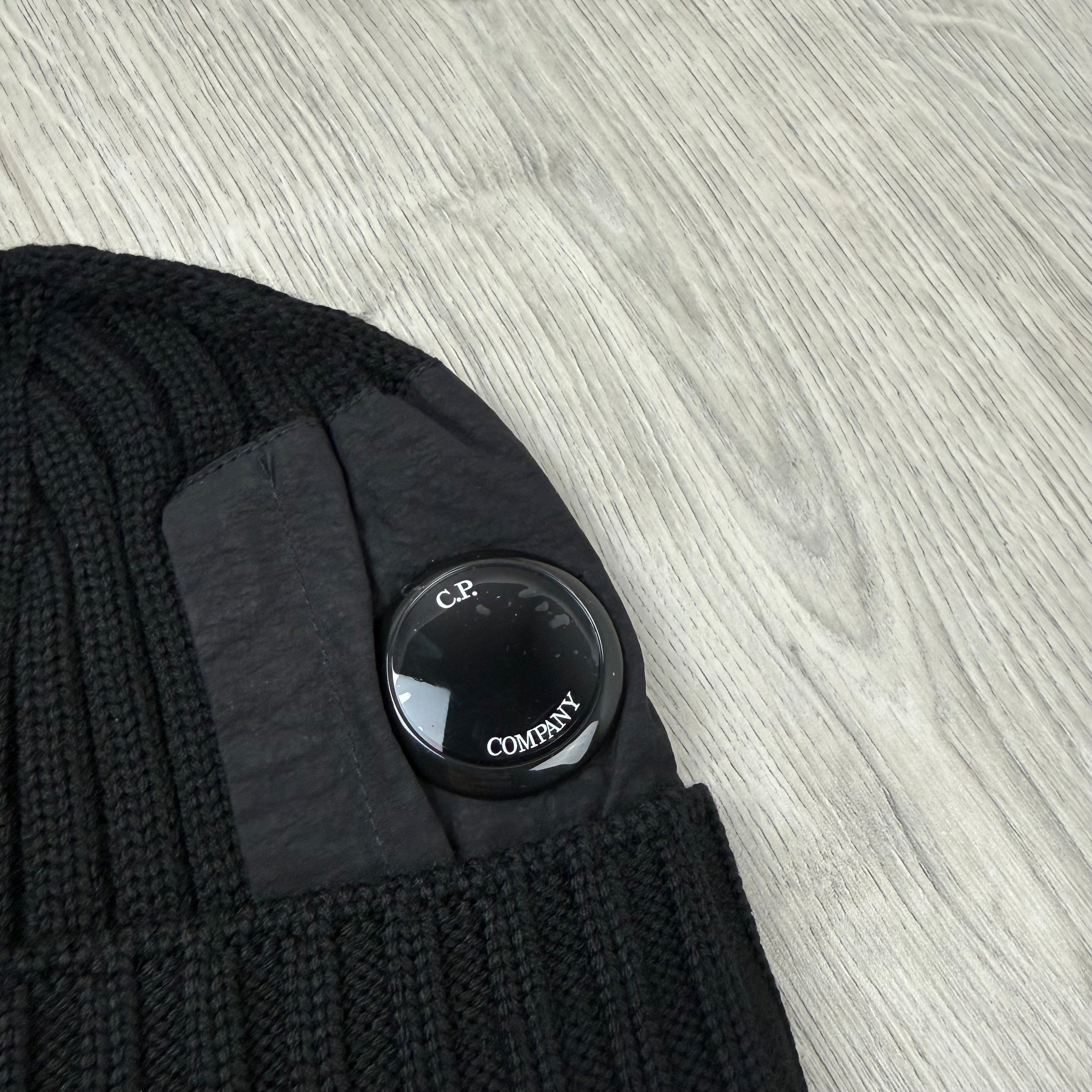 CP Company Lens Beanie - Black