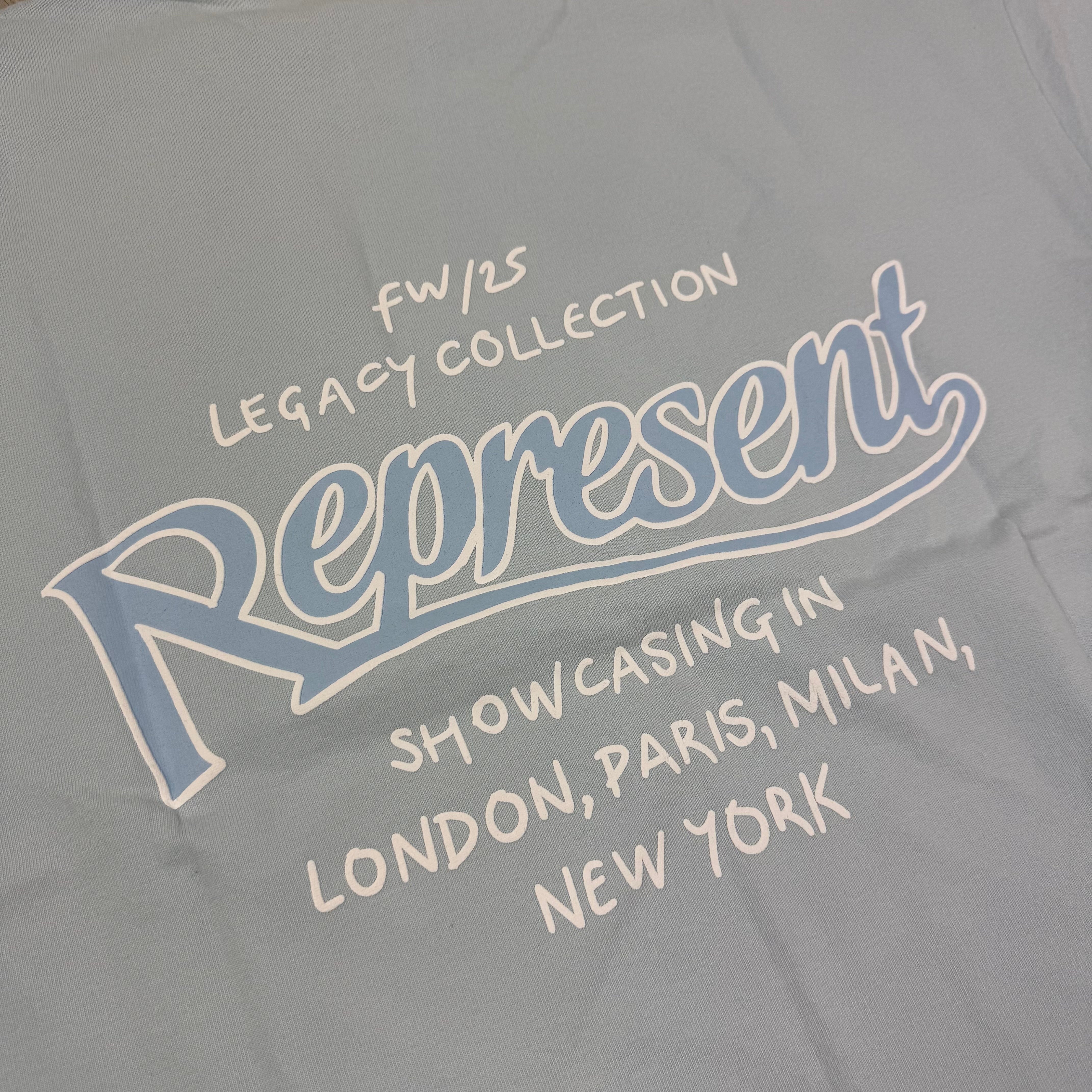 Represent 'Showcasing' T-Shirt - Cloud