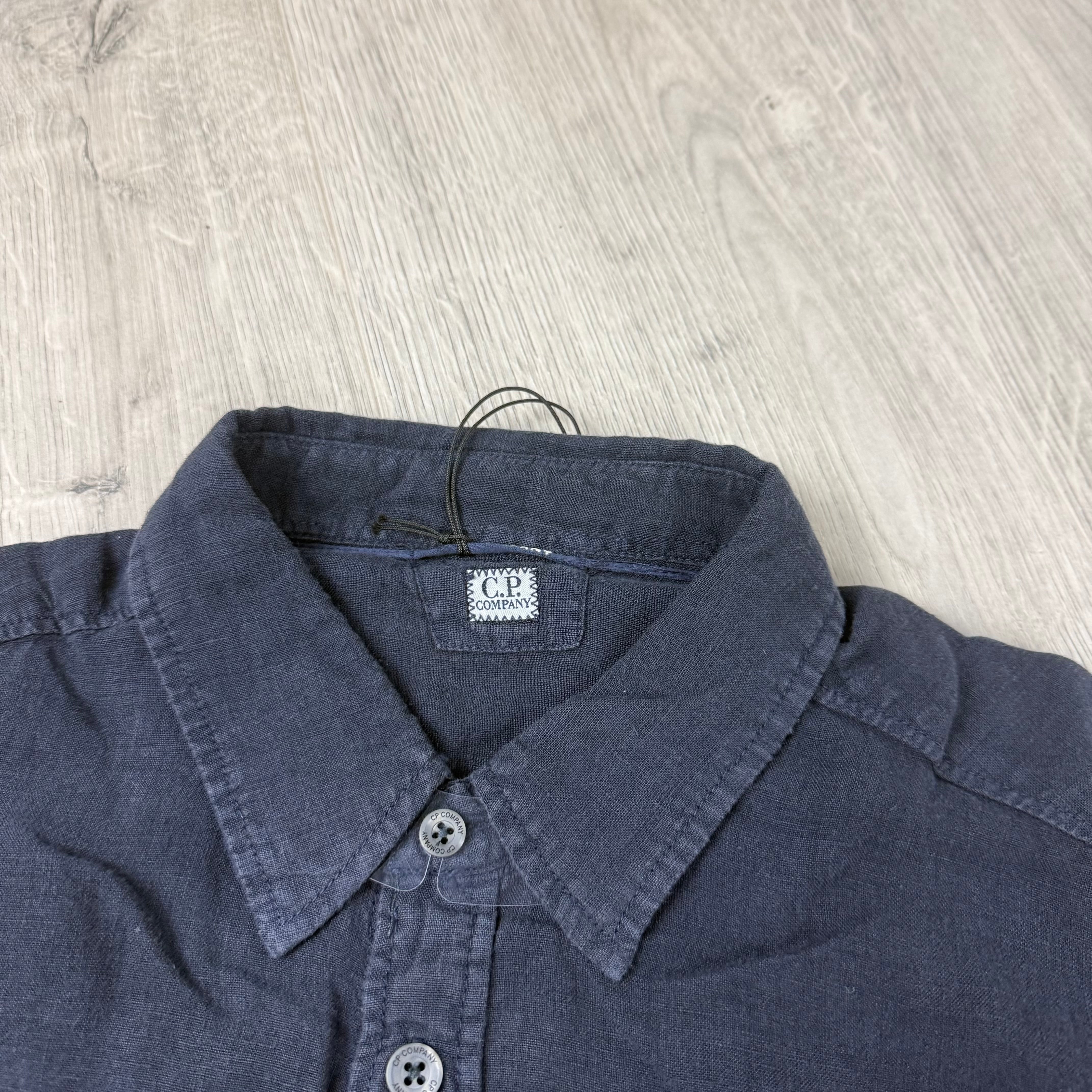 CP Company Linen Shirt - Navy