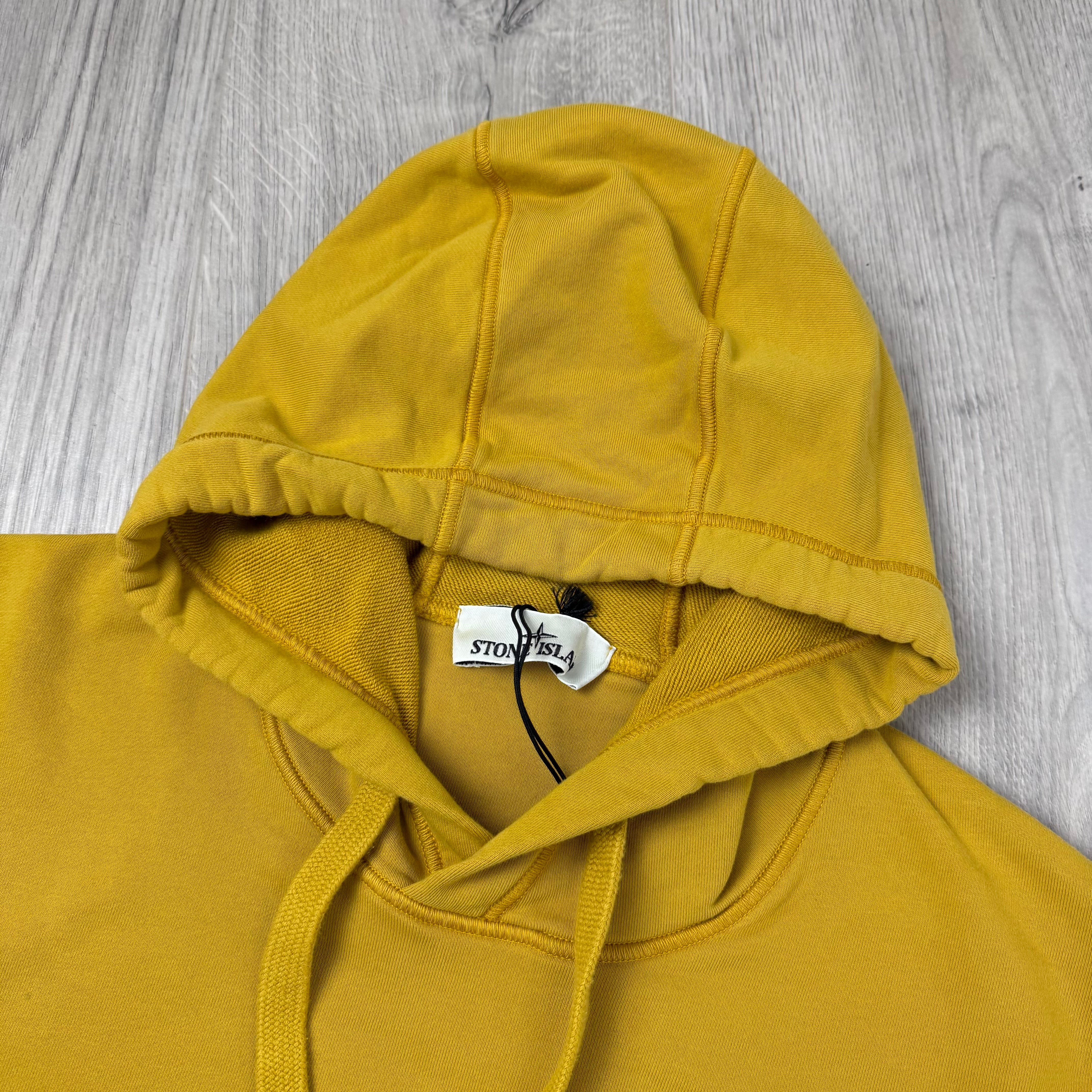 Stone Island Dyed Hoodie - Mustard