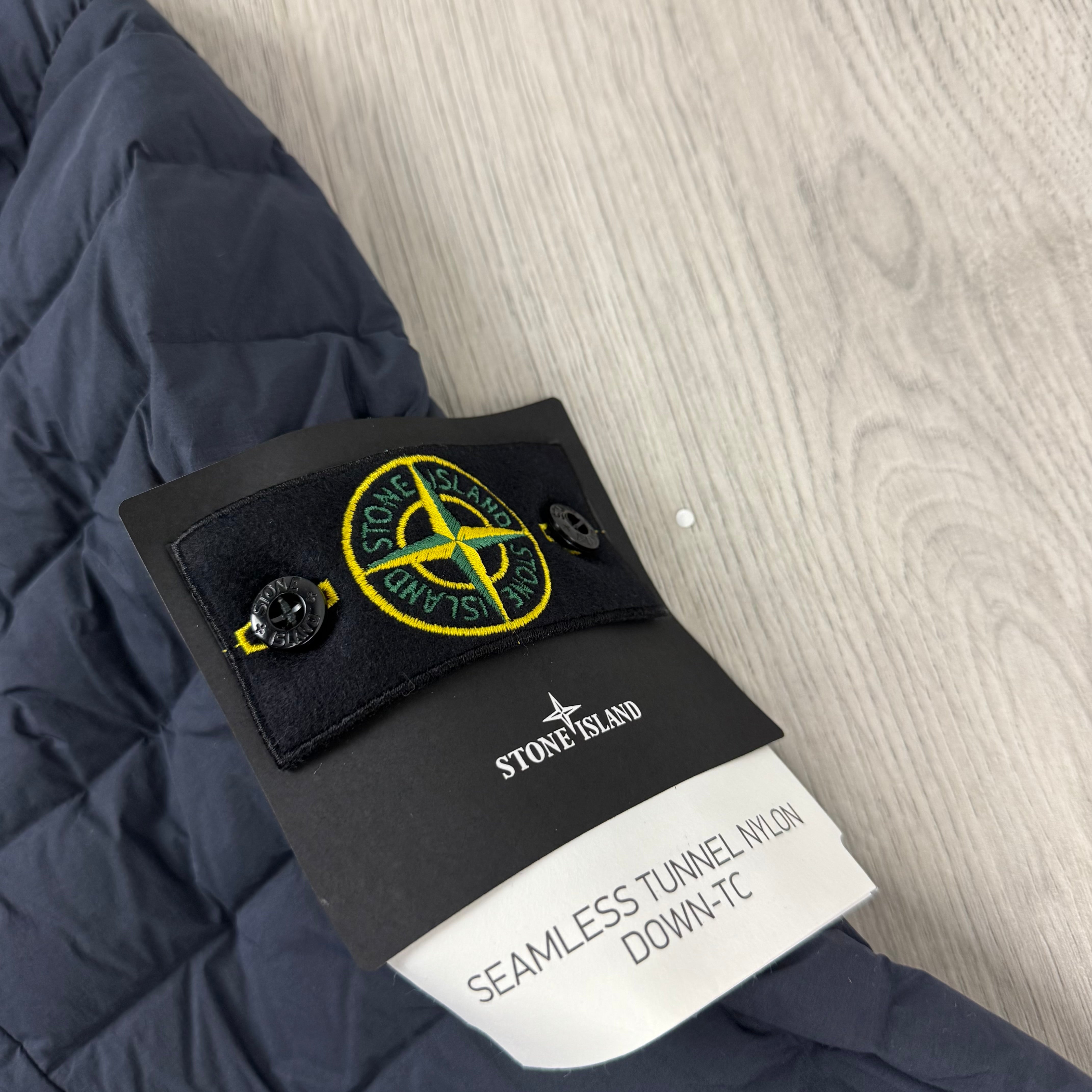 Stone Island Seamless Down Jacket - Navy